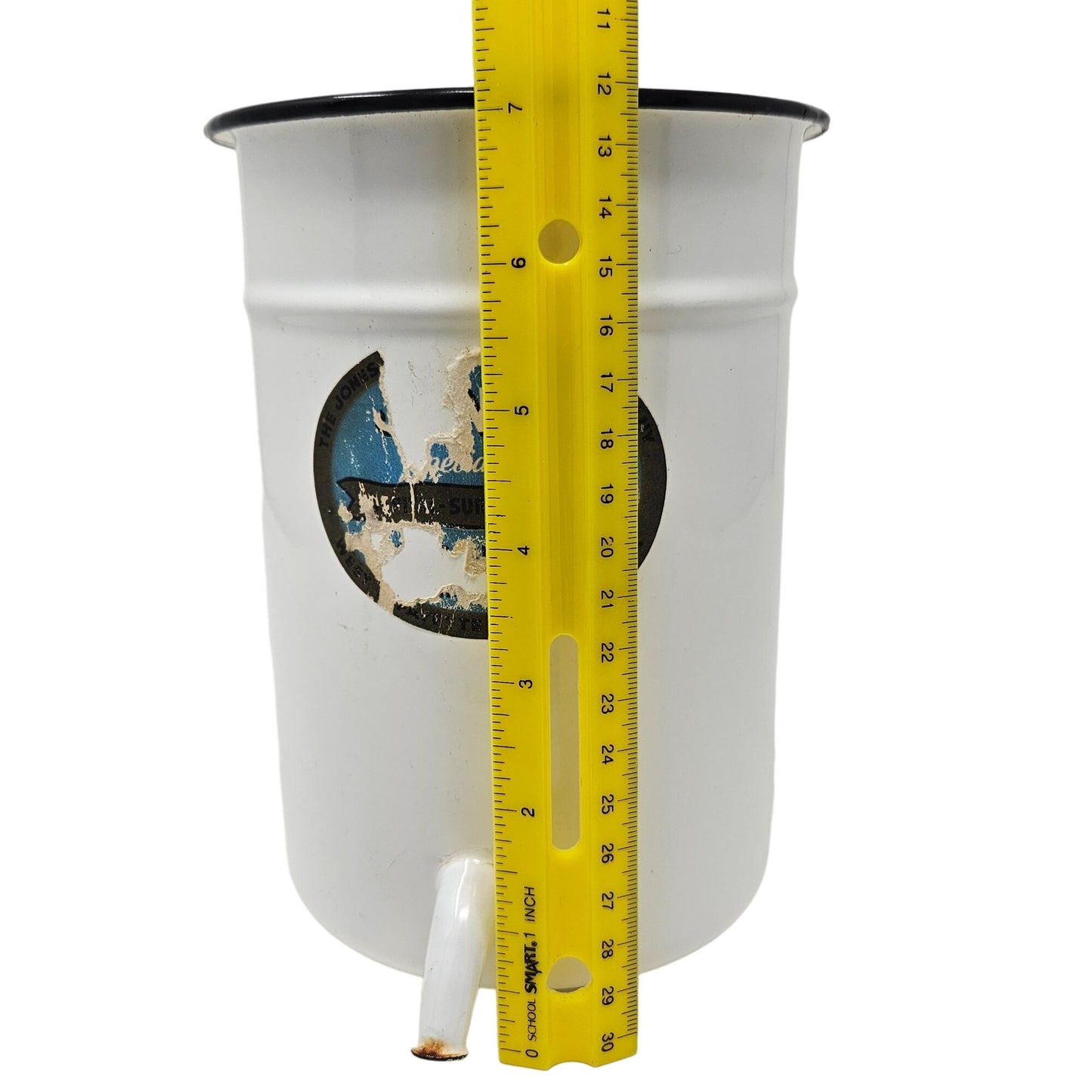 Vtg Jones Medical Products Enamelware Wall-Mount Hospital Irrigator Industrial