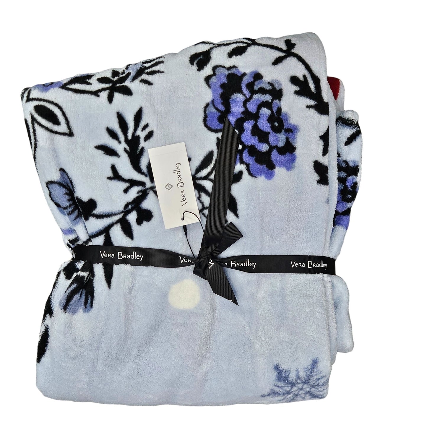 Vera Bradley Xmas Fleece Throw Blanket 80x50 Merry Mischief Snow Day Plush NWT