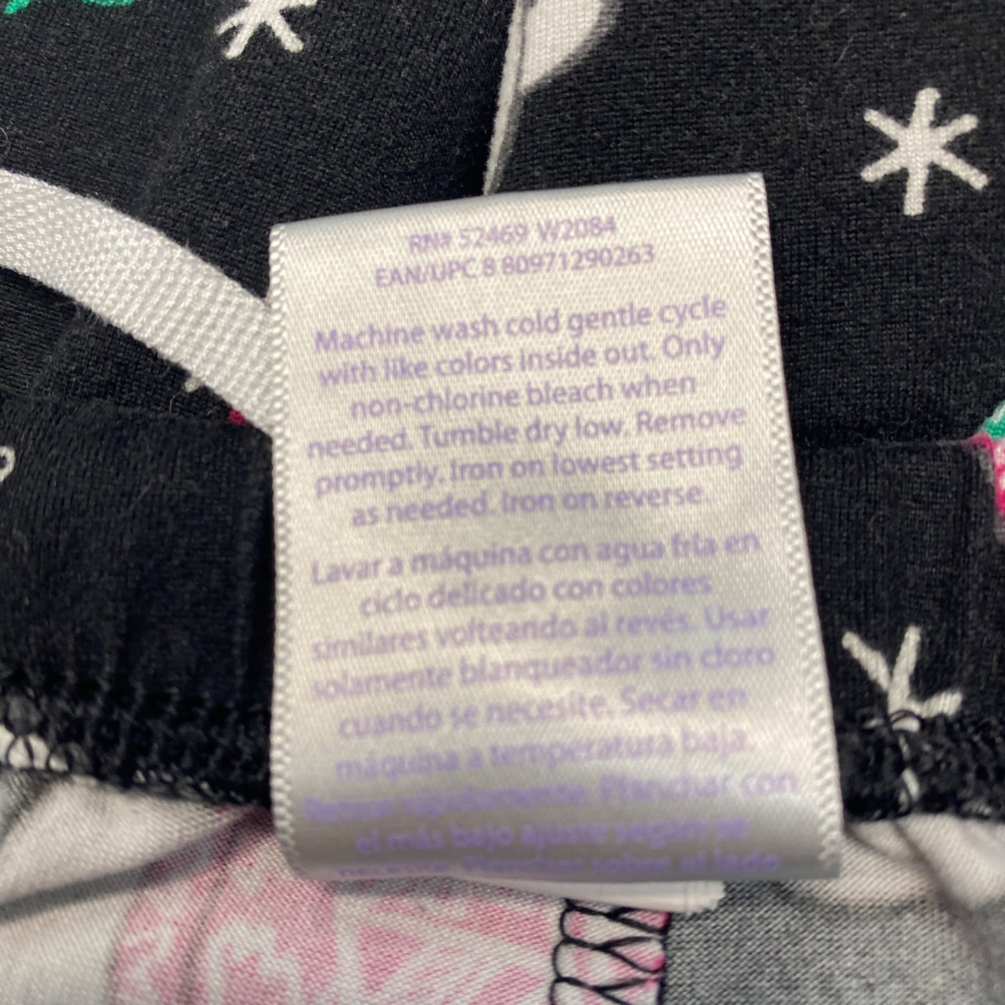 Xmas PJ Bottoms Polar Bear Joggers Secret Treasures XL Black Elastic Waist Cozy