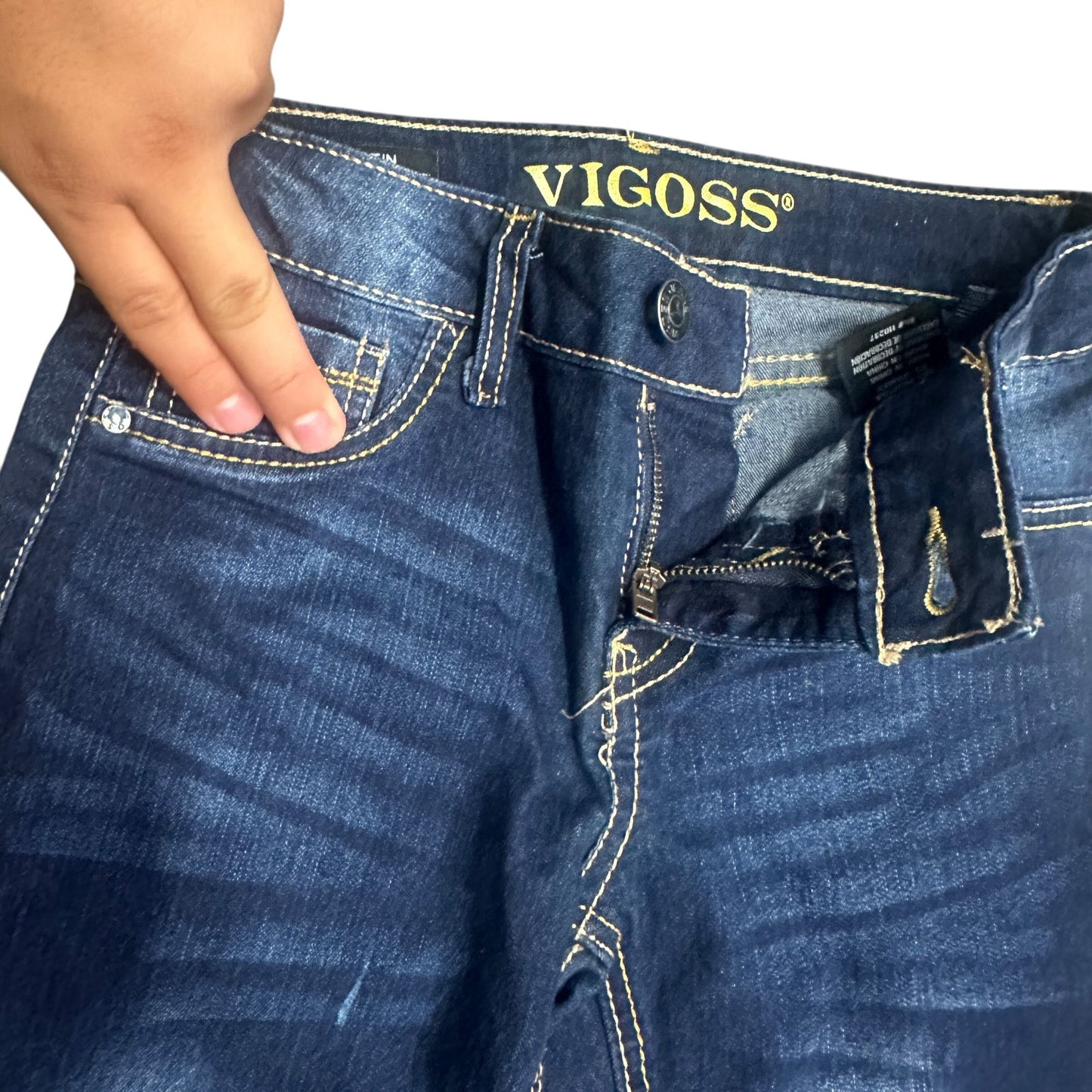 Vigoss Girls Size 10 The Austin Ankle Skinny Jeans Butterfly Embroidery