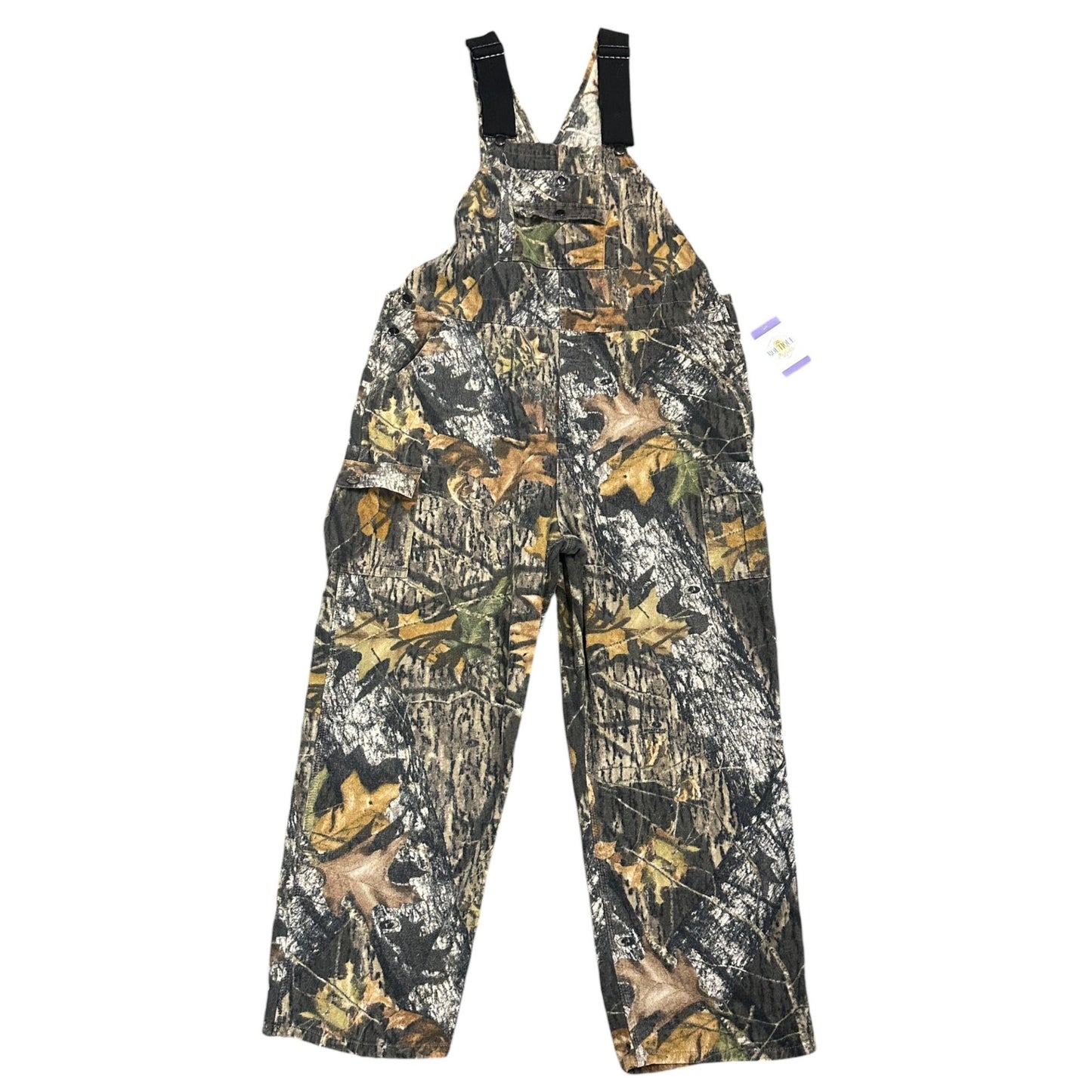 Vtg Field Staff Bib Overalls Mossy Oak Break Up Camo Mens 38 Hunting Workwear