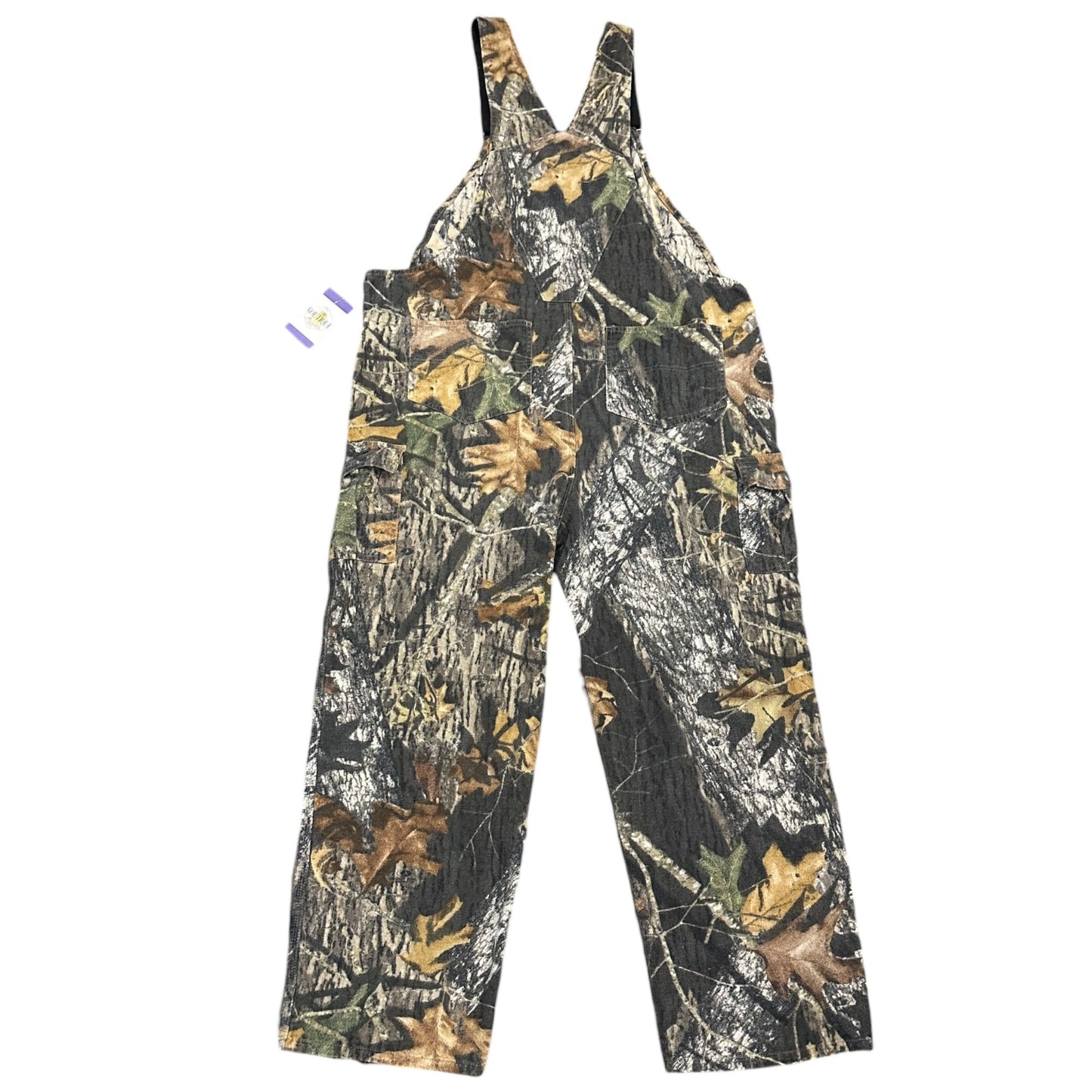 Vtg Field Staff Bib Overalls Mossy Oak Break Up Camo Mens 38 Hunting Workwear