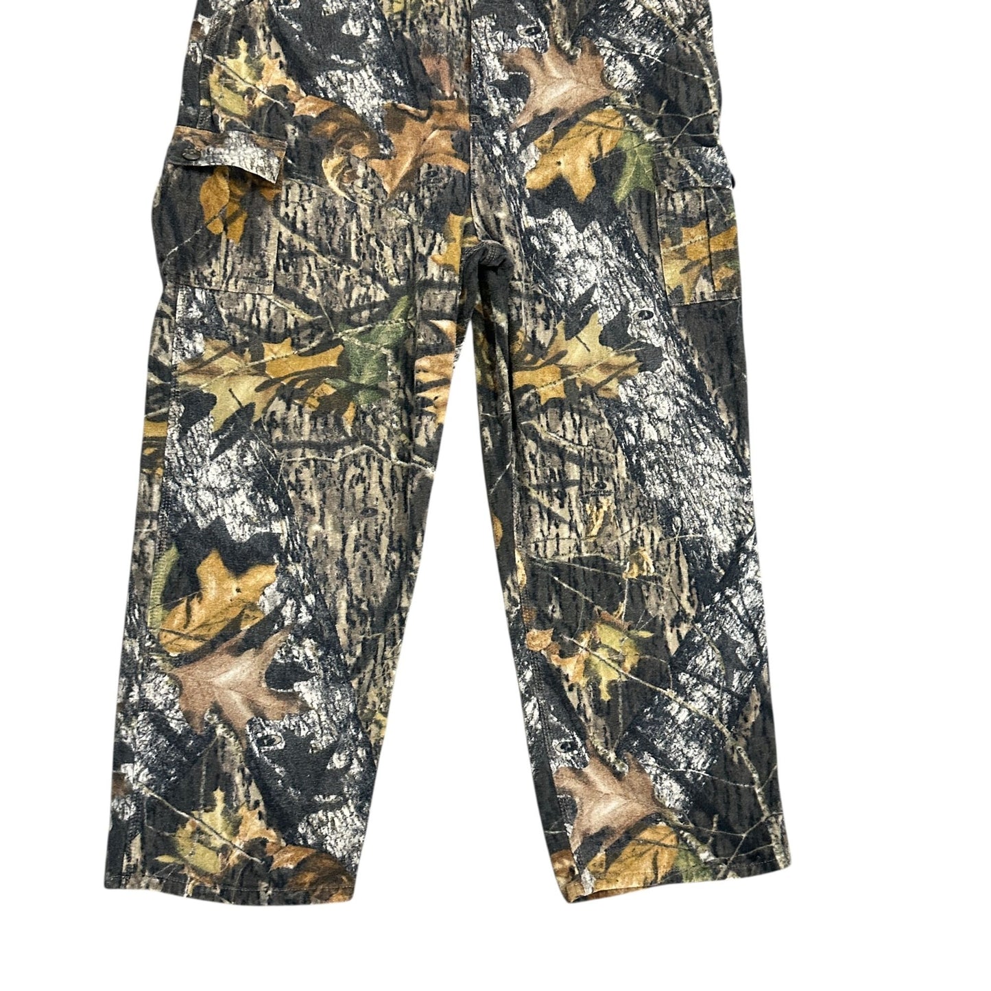 Vtg Field Staff Bib Overalls Mossy Oak Break Up Camo Mens 38 Hunting Workwear