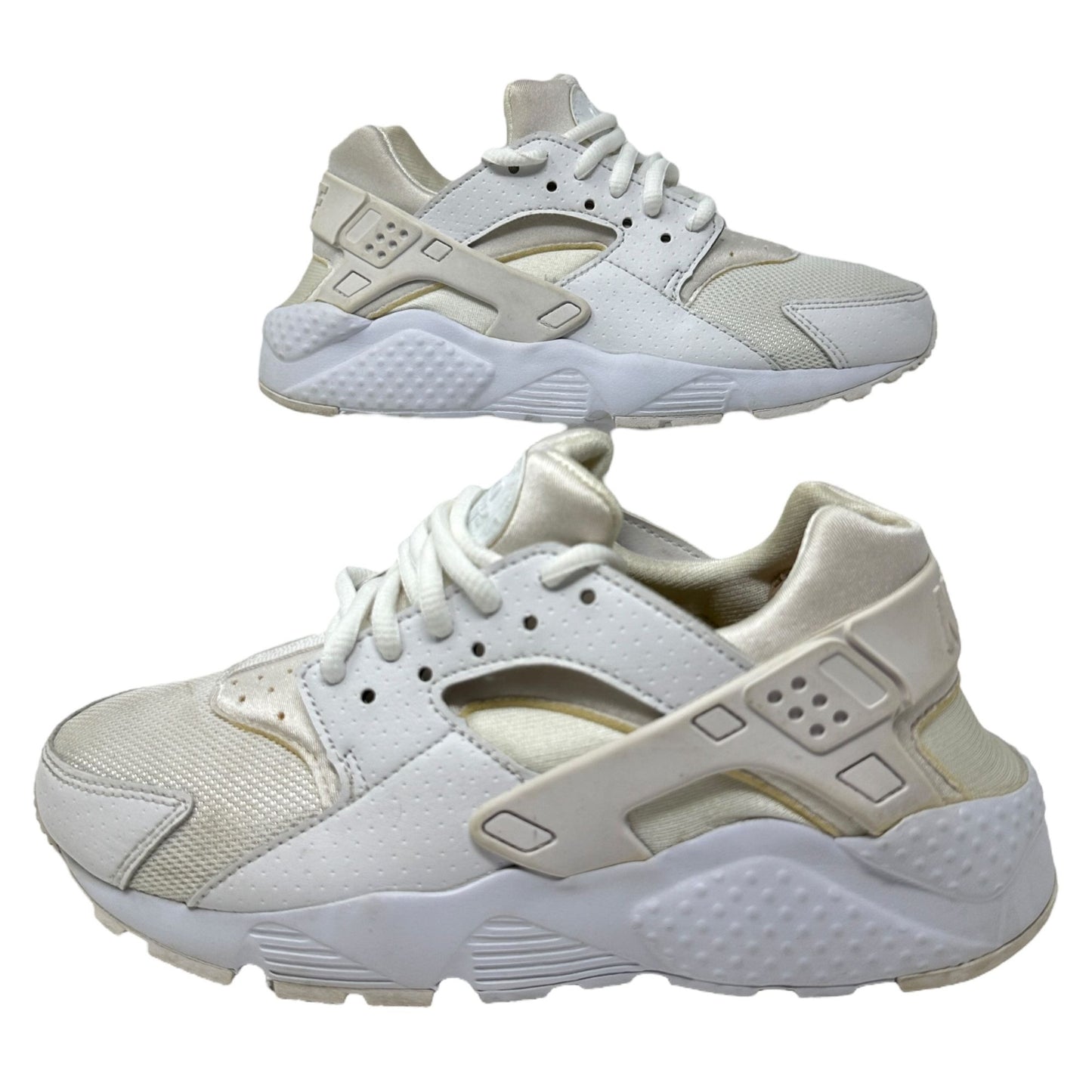 Nike Air Youth 5.5Y White Huarache Running Shoes Sneakers Low Top 654275-110