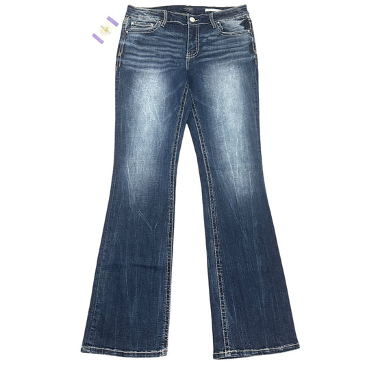 Daytrip Jeans Womens 30XL Virgo Bootcut Mid Stretch Faux Flap Distressed 33x35