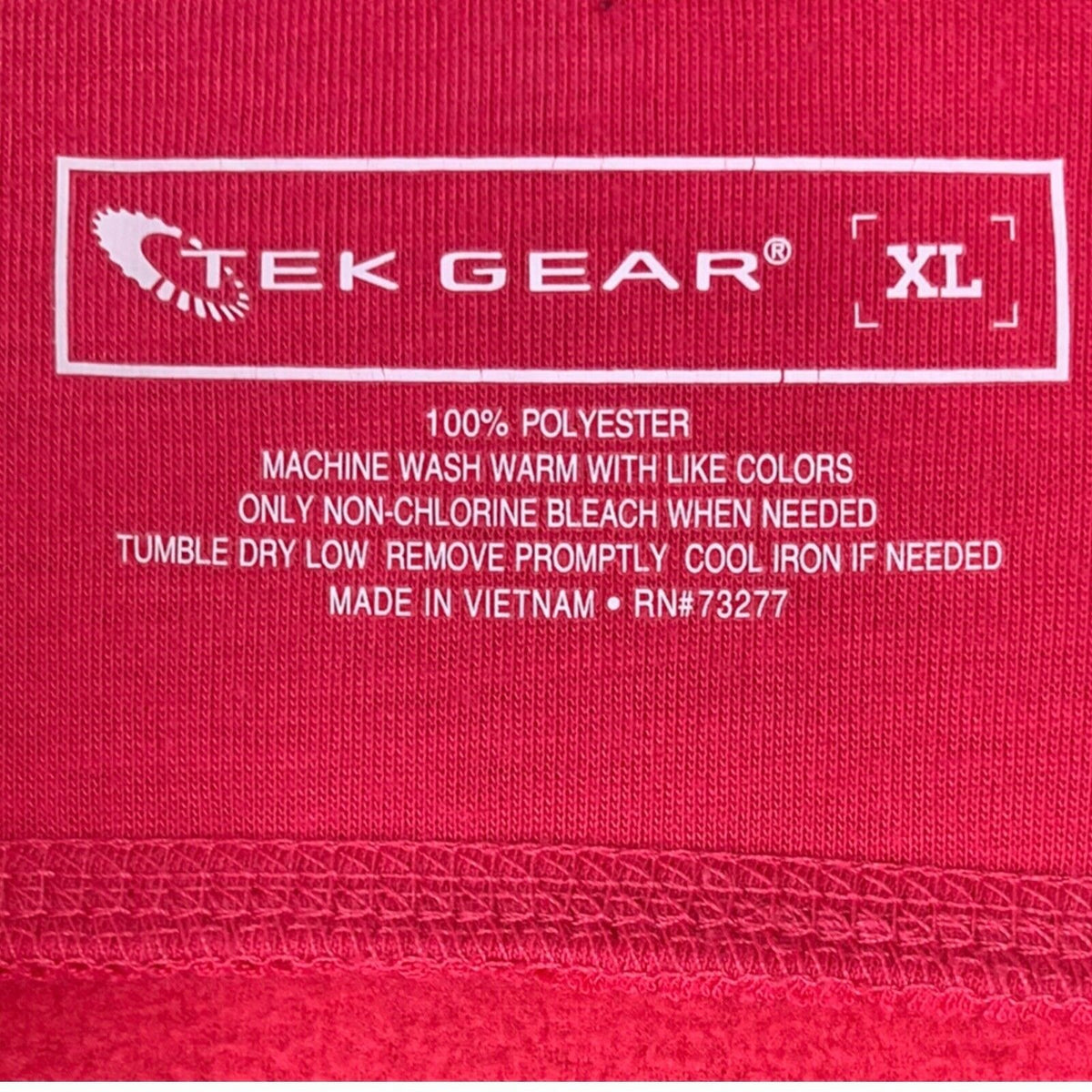 Tek Gear Womens XL Bright Pink Fleece Pullover Jacket 1/4 Zip Pockets Warm Layer