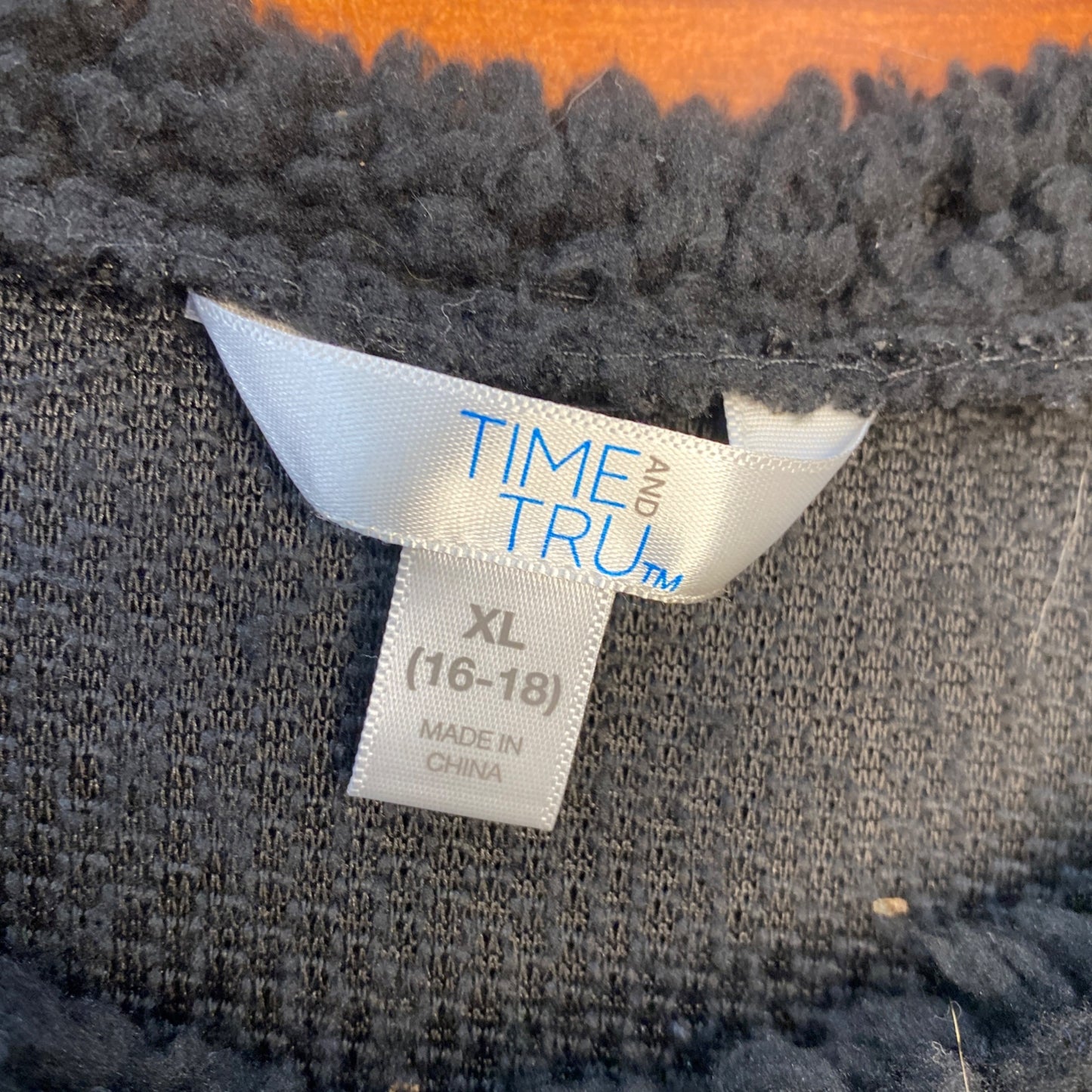 Sherpa Teddy Fleece Sweatshirt Penguin Sequin Black Cozy Winter Wear Holiday XL