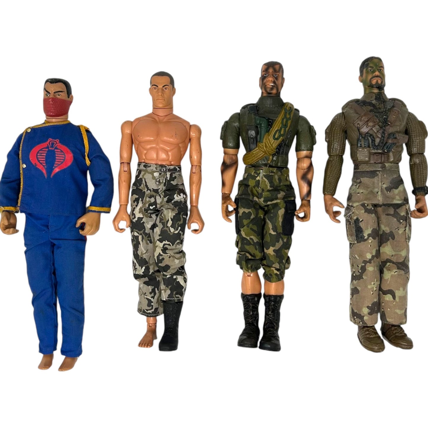 GI Joe 1992 1996 2003 Hasbro Lanard Toy Co Military Action Figure Toy - Lot of 4