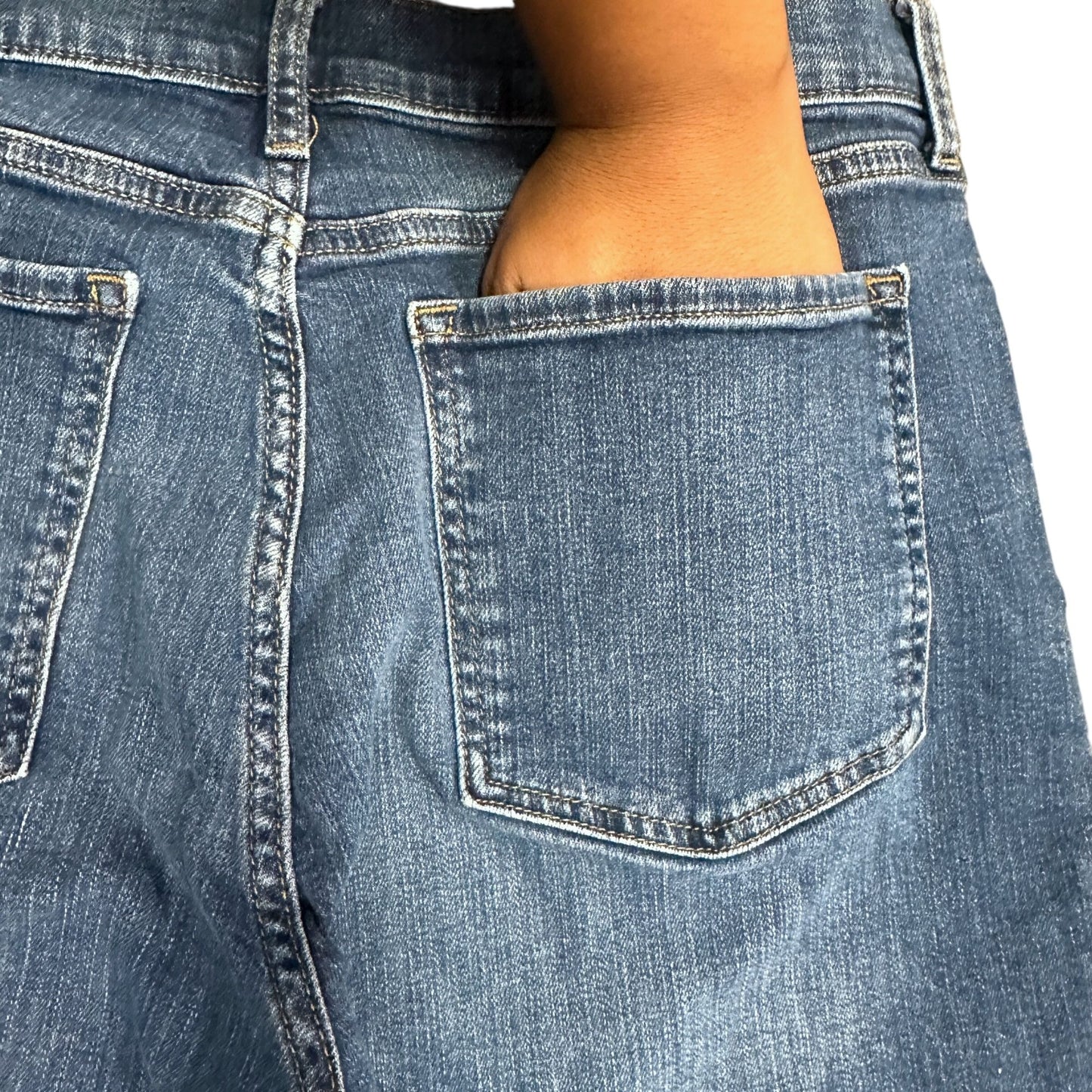 Banana Republic Girlfriend Jeans Womens 31/12 Petite High Rise Cropped Normcore