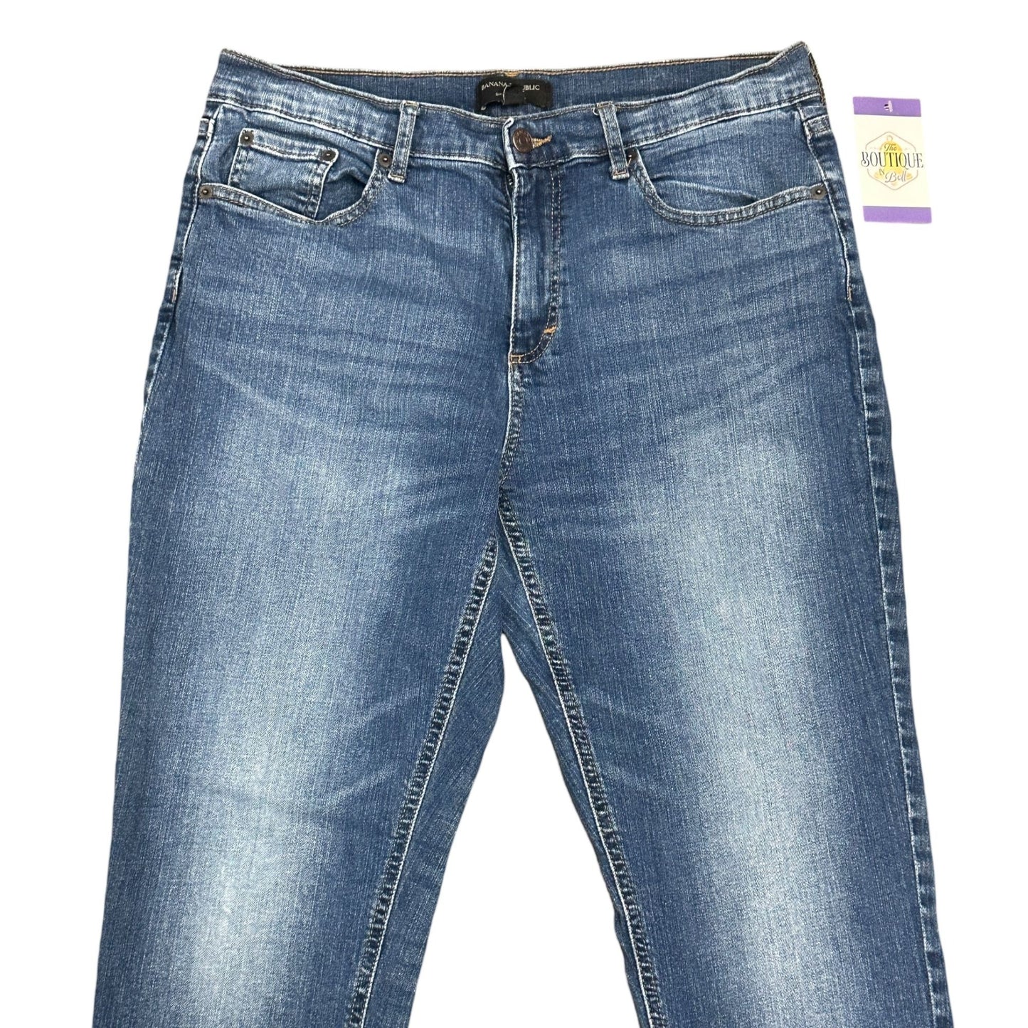 Banana Republic Girlfriend Jeans Womens 31/12 Petite High Rise Cropped Normcore