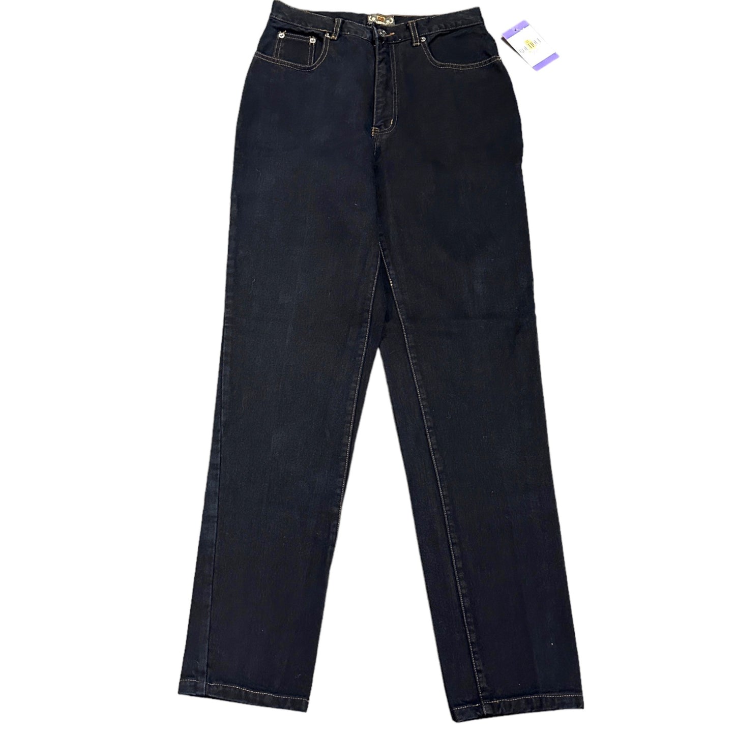 Vtg 90s The Limited Black Mom Jeans Minimalist Normcore Hi Rise Tapered Leg 10