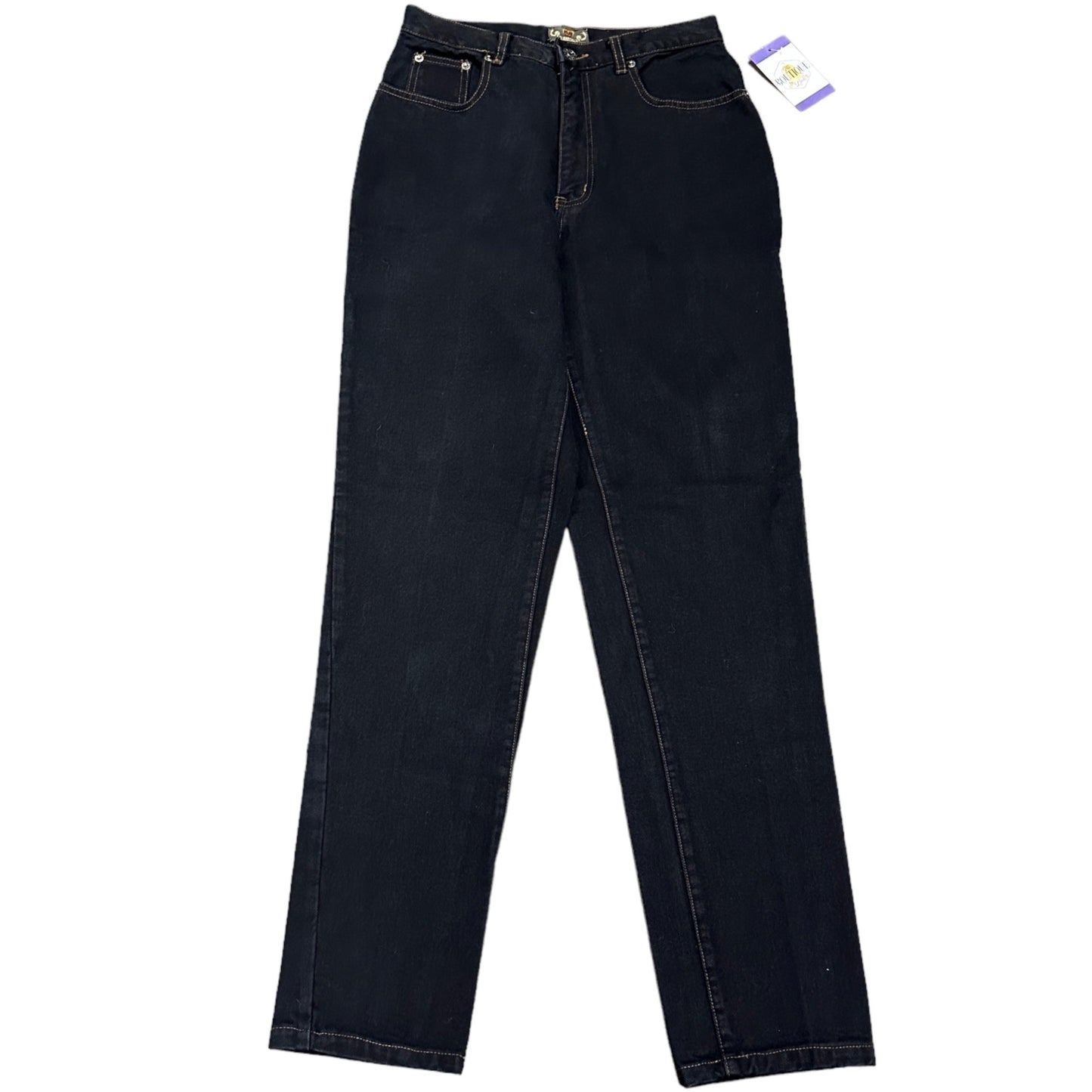 Vtg 90s The Limited Black Mom Jeans Minimalist Normcore Hi Rise Tapered Leg 10