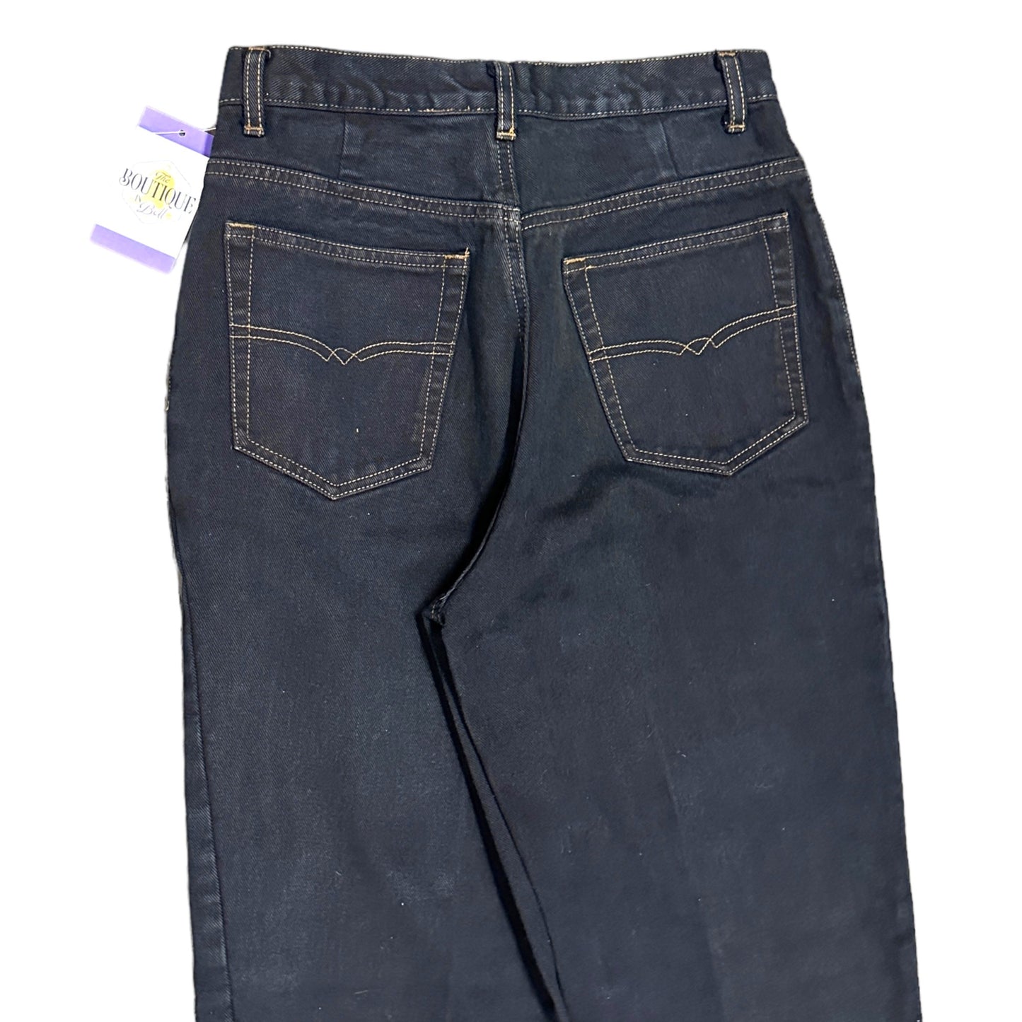 Vtg 90s The Limited Black Mom Jeans Minimalist Normcore Hi Rise Tapered Leg 10