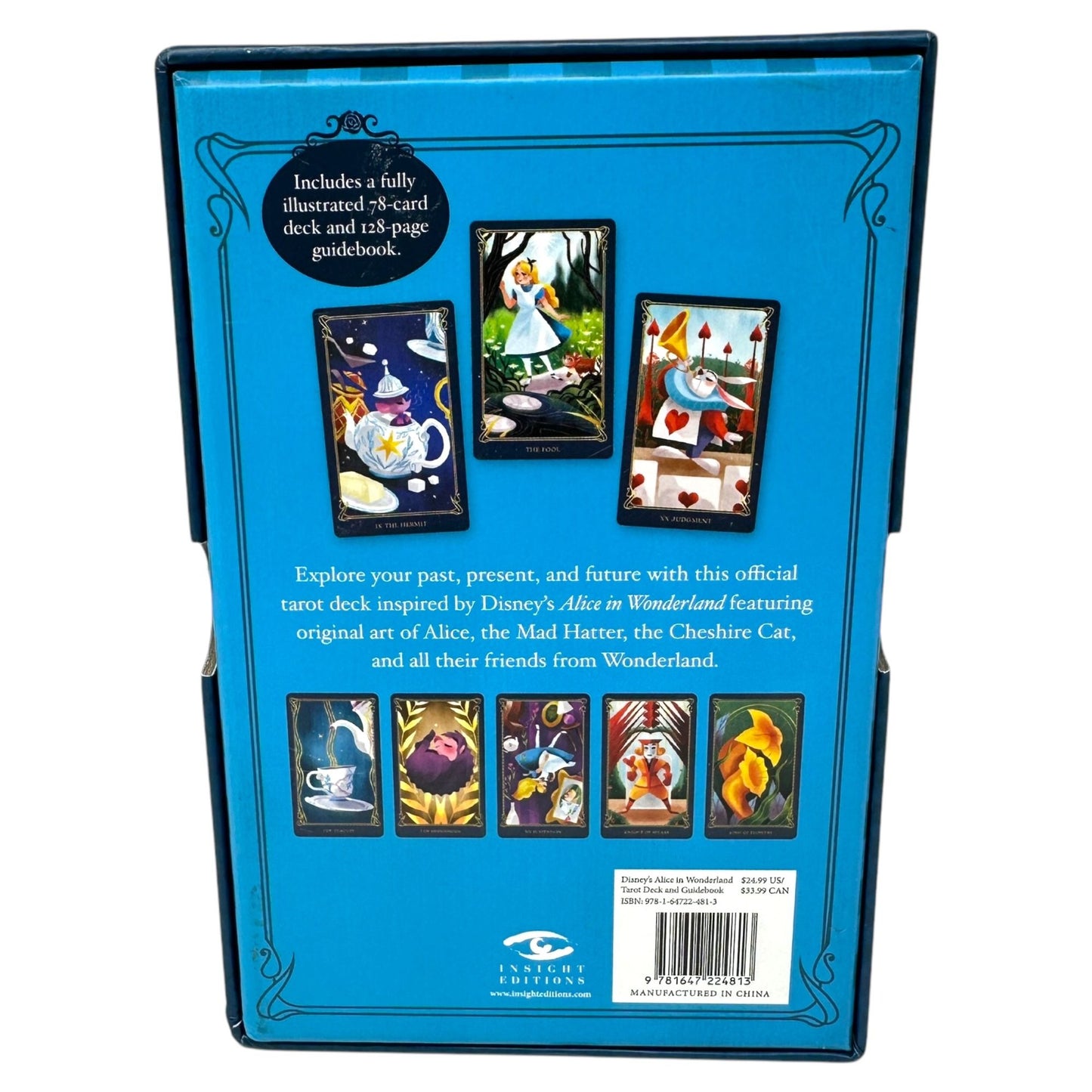 Disney Alice In Wonderland Tarot Deck & Guidebook Set 78 Fully Illustrated
