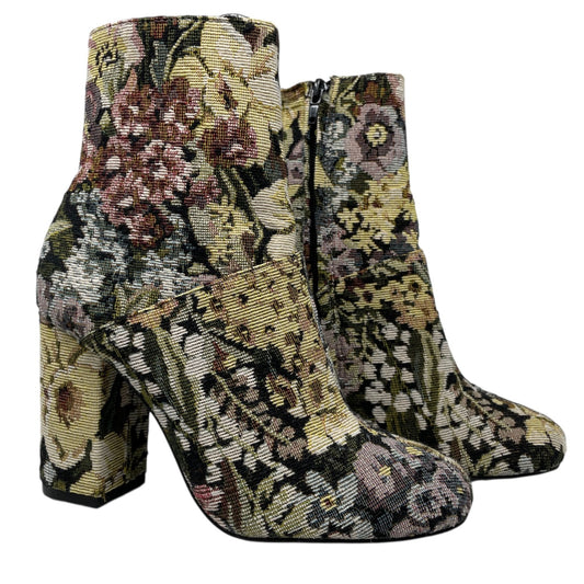 Urban Outfitters Emma Jacquard Floral Brocade Boots Romantic Soft Girl 6
