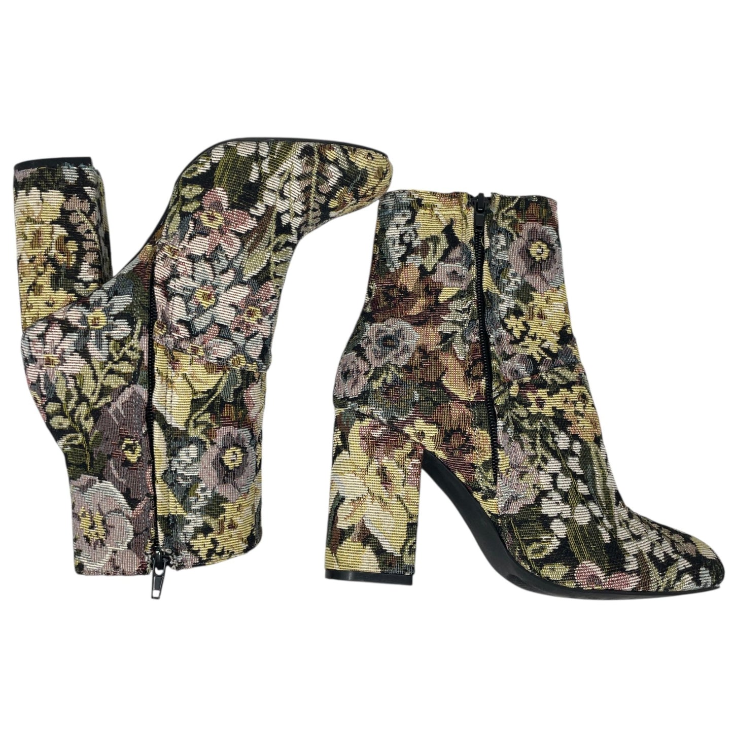 Urban Outfitters Emma Jacquard Floral Brocade Boots Romantic Soft Girl 6