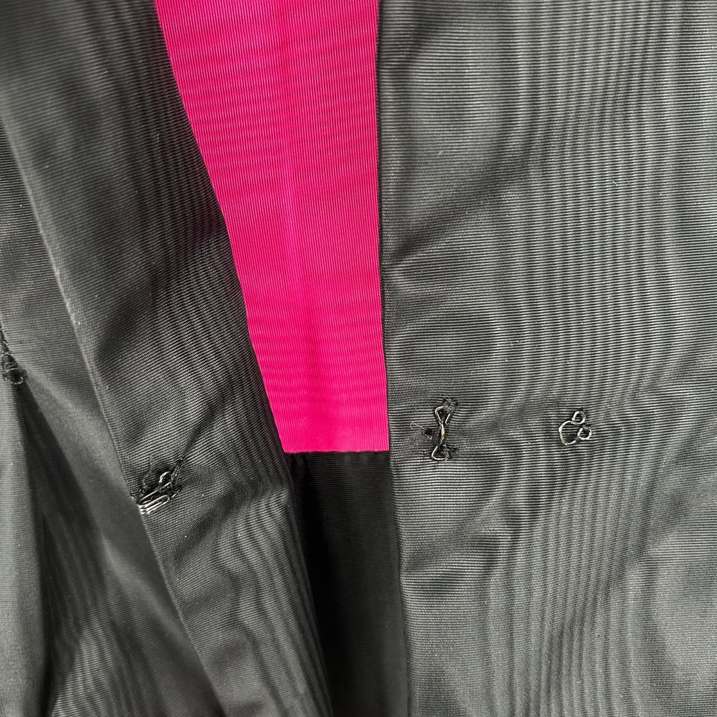 Vintage Handmade Dress Jacket Womens 6/8 Black Pink Sundress Party Cocktail