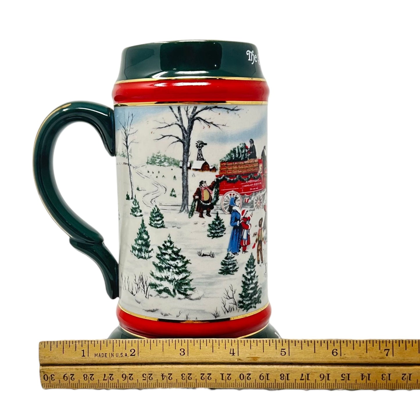 Vintage 1991 Budweiser Christmas The Best Season Beer Stein Mug Susan Sampson