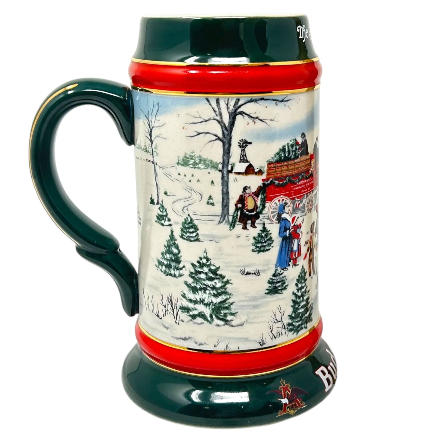 Vintage 1991 Budweiser Christmas The Best Season Beer Stein Mug Susan Sampson