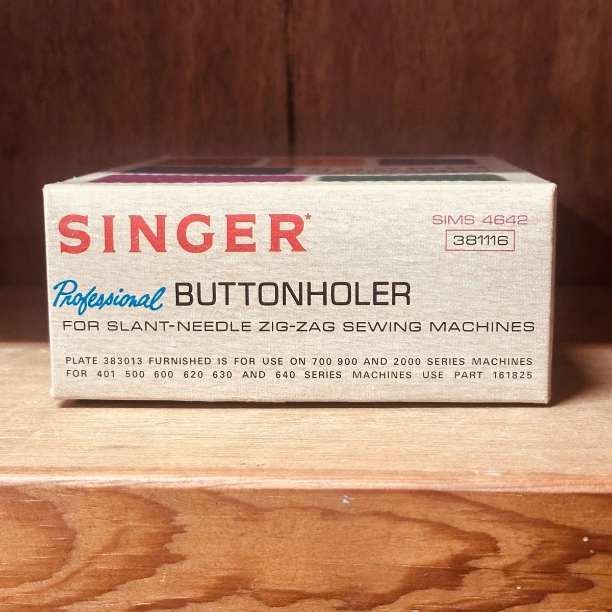 Singer Professional Buttonholer Attachment w Cams Box Vintage Mid Century 38116