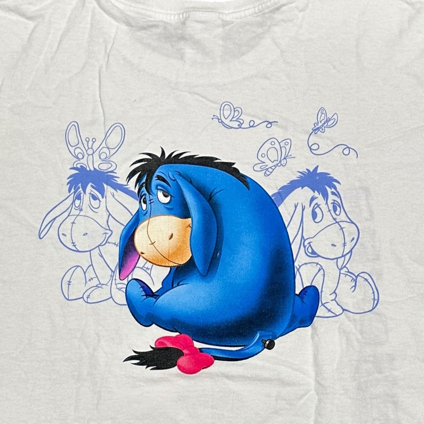 Vintage Disney Eeyore Tshirt White True Blue Winnie the Pooh 100% Cotton 18/20