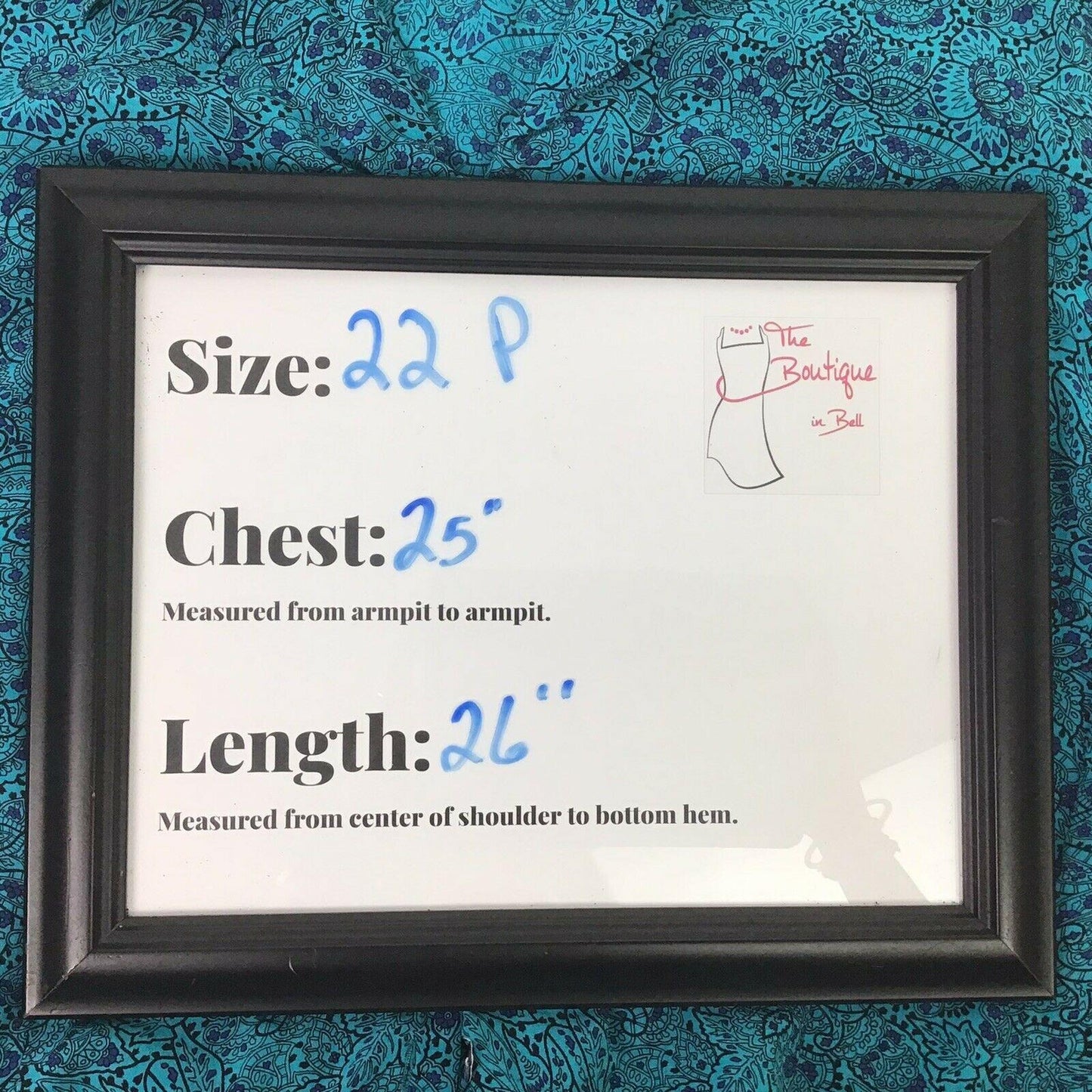 Vtg Liz Claiborne Elisabeth Silk Blouse 22P Blue Paisley Secretary Boxy Feminine