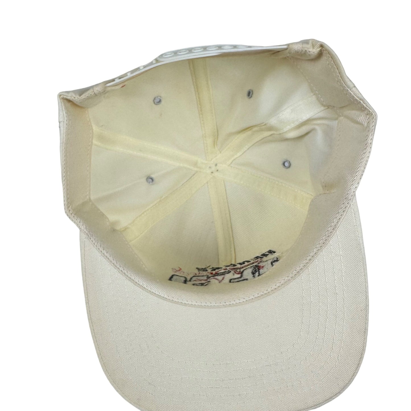 Vintage Snapback Baseball Hat Cap Penske Racing White Embroidered 90s
