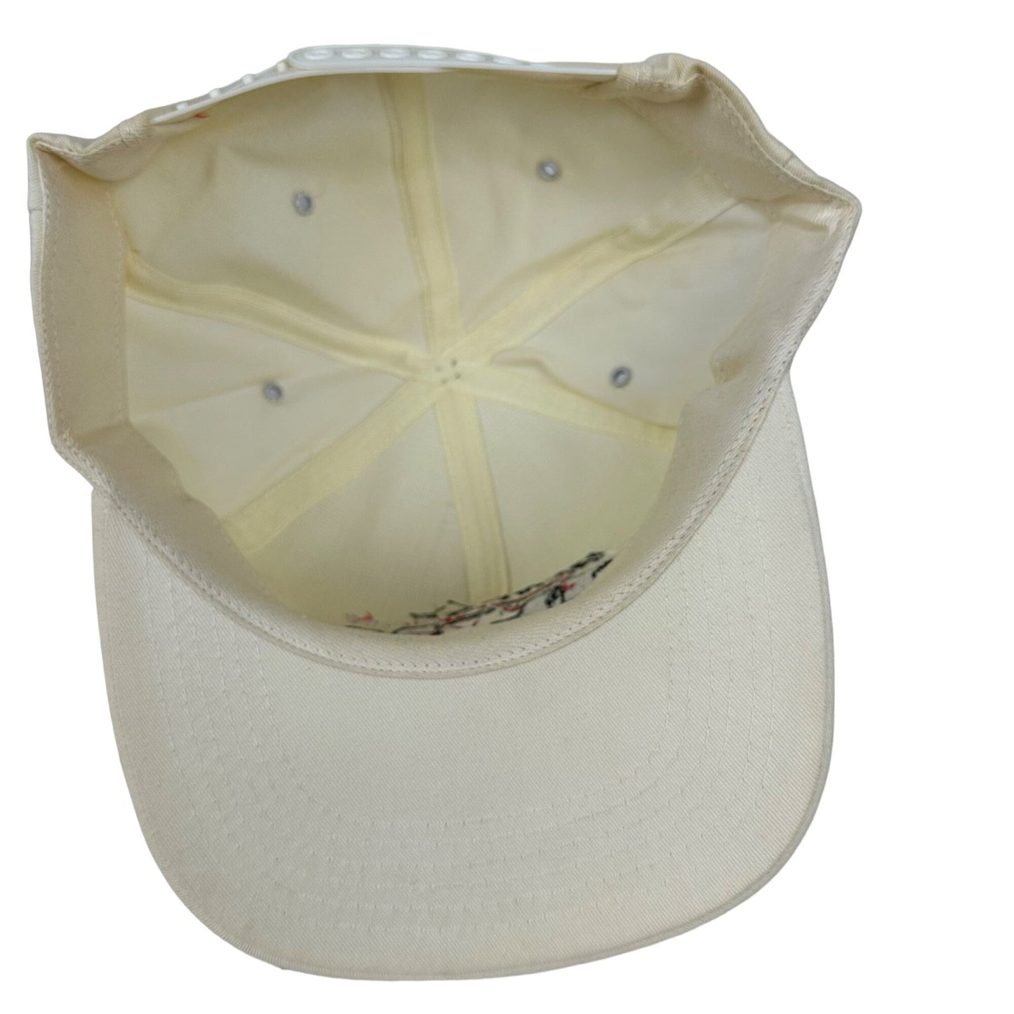 Vintage Snapback Baseball Hat Cap Penske Racing White Embroidered 90s