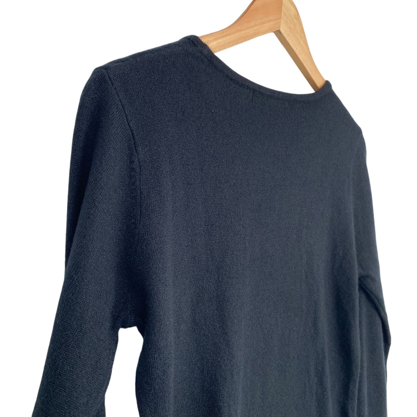 Santa Xmas Sweater K.B. Collections S Black "Be Jolly" Bling Festive Glam Kitsch