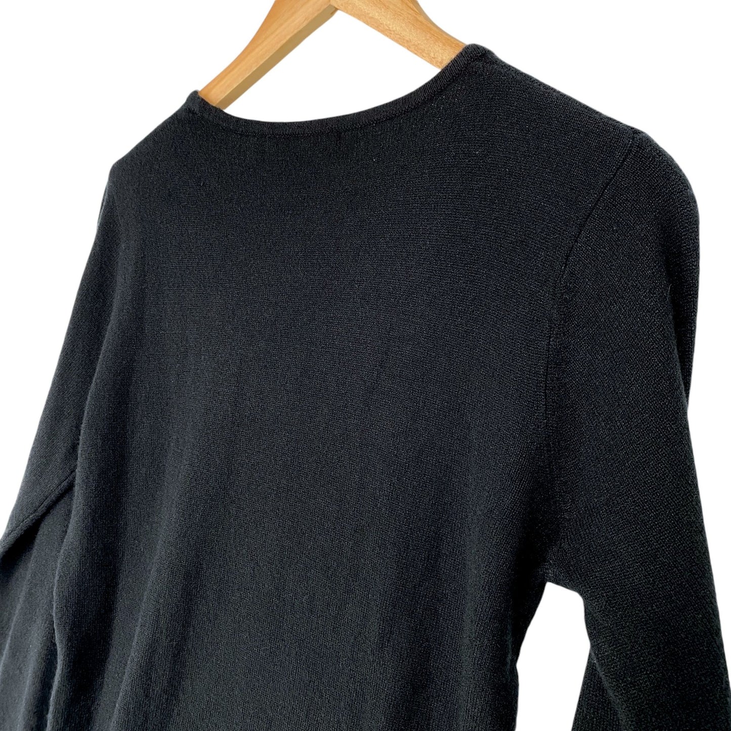 Santa Xmas Sweater K.B. Collections S Black "Be Jolly" Bling Festive Glam Kitsch