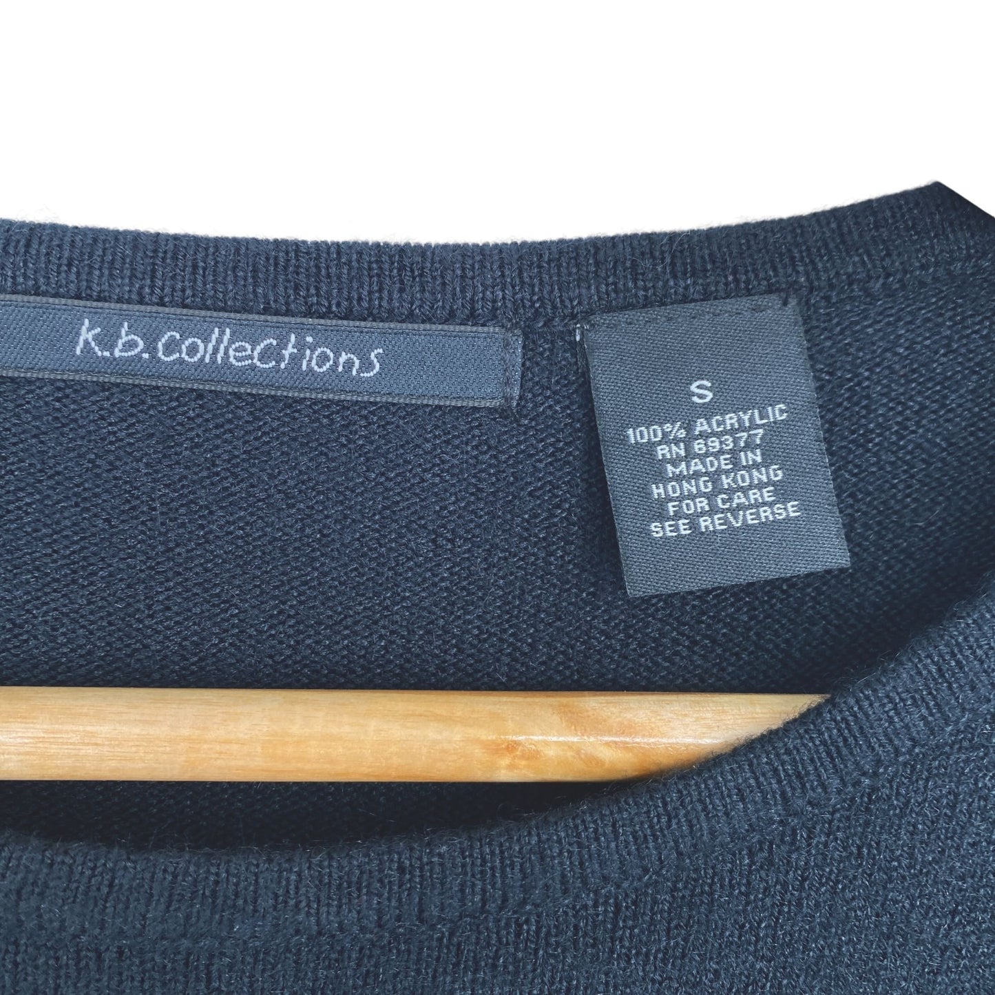 Santa Xmas Sweater K.B. Collections S Black "Be Jolly" Bling Festive Glam Kitsch