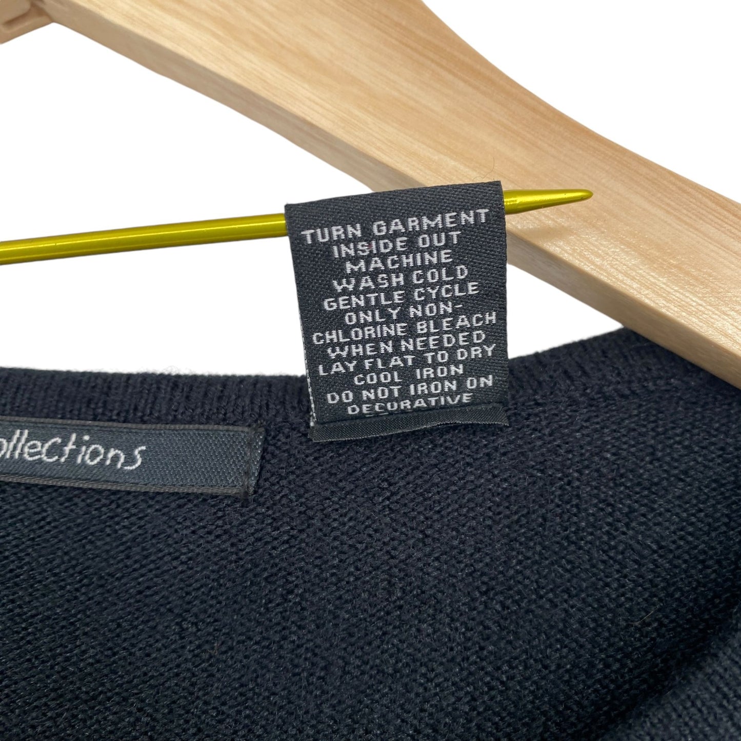 Santa Xmas Sweater K.B. Collections S Black "Be Jolly" Bling Festive Glam Kitsch