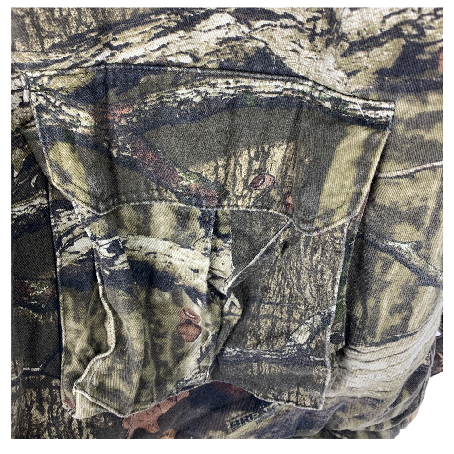 Mossy Oak Mens 2XL 50-52 Break Up Infinity Camouflage Jacket Hooded Front Zip