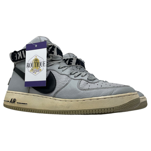 Nike Mens 10 Air Force 1 High Statement Game Sneakers Flight Silver 315121-044
