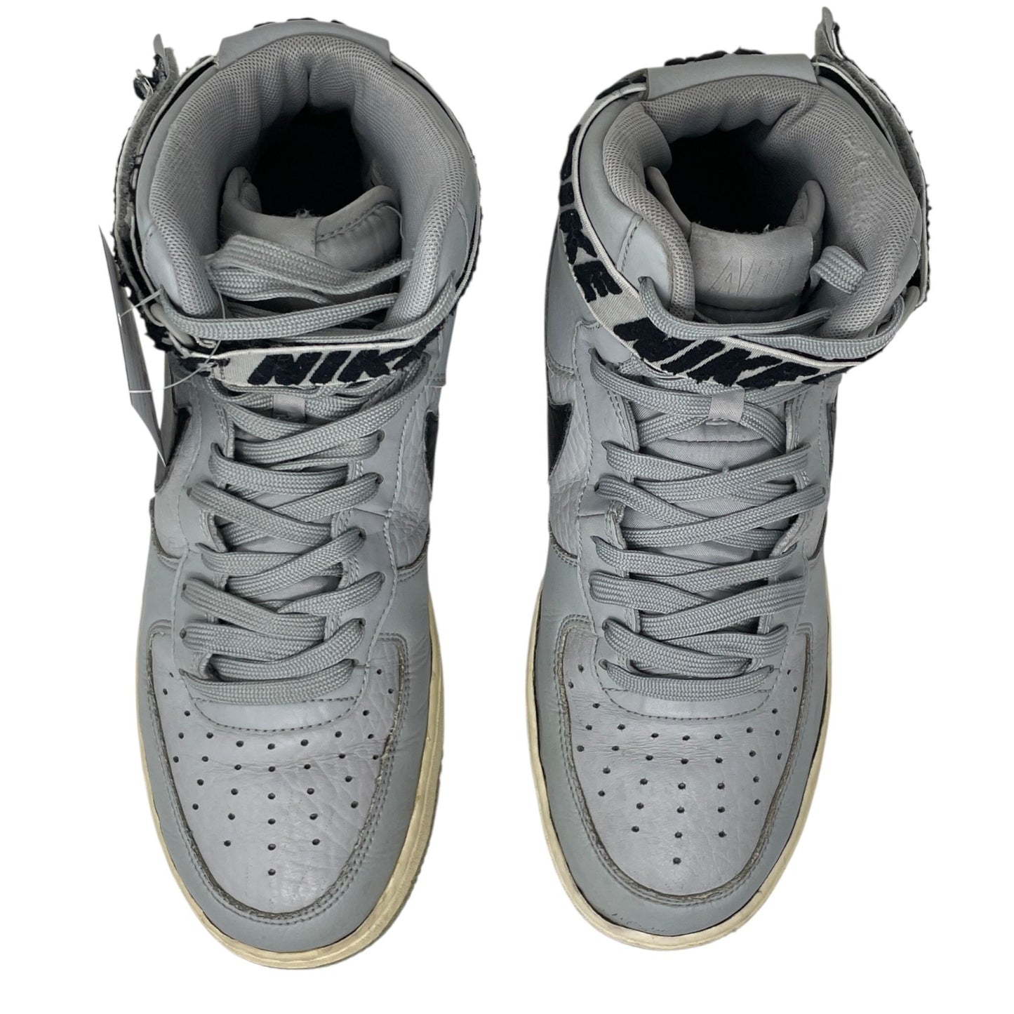 Nike Mens 10 Air Force 1 High Statement Game Sneakers Flight Silver 315121-044