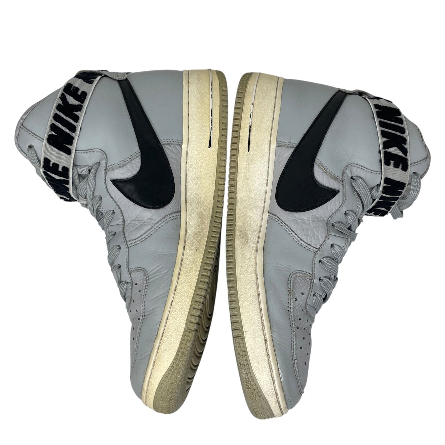 Nike Mens 10 Air Force 1 High Statement Game Sneakers Flight Silver 315121-044