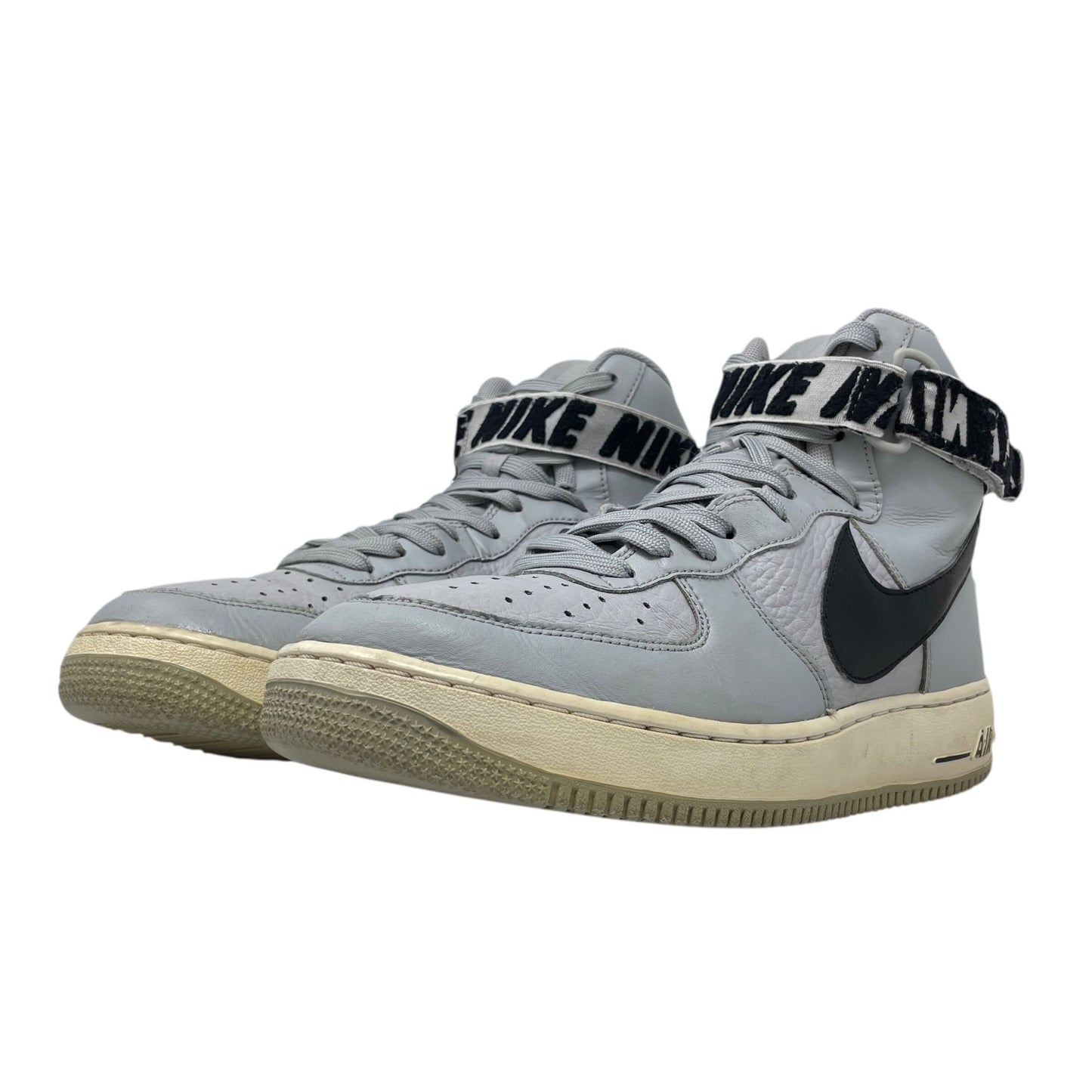Nike Mens 10 Air Force 1 High Statement Game Sneakers Flight Silver 315121-044