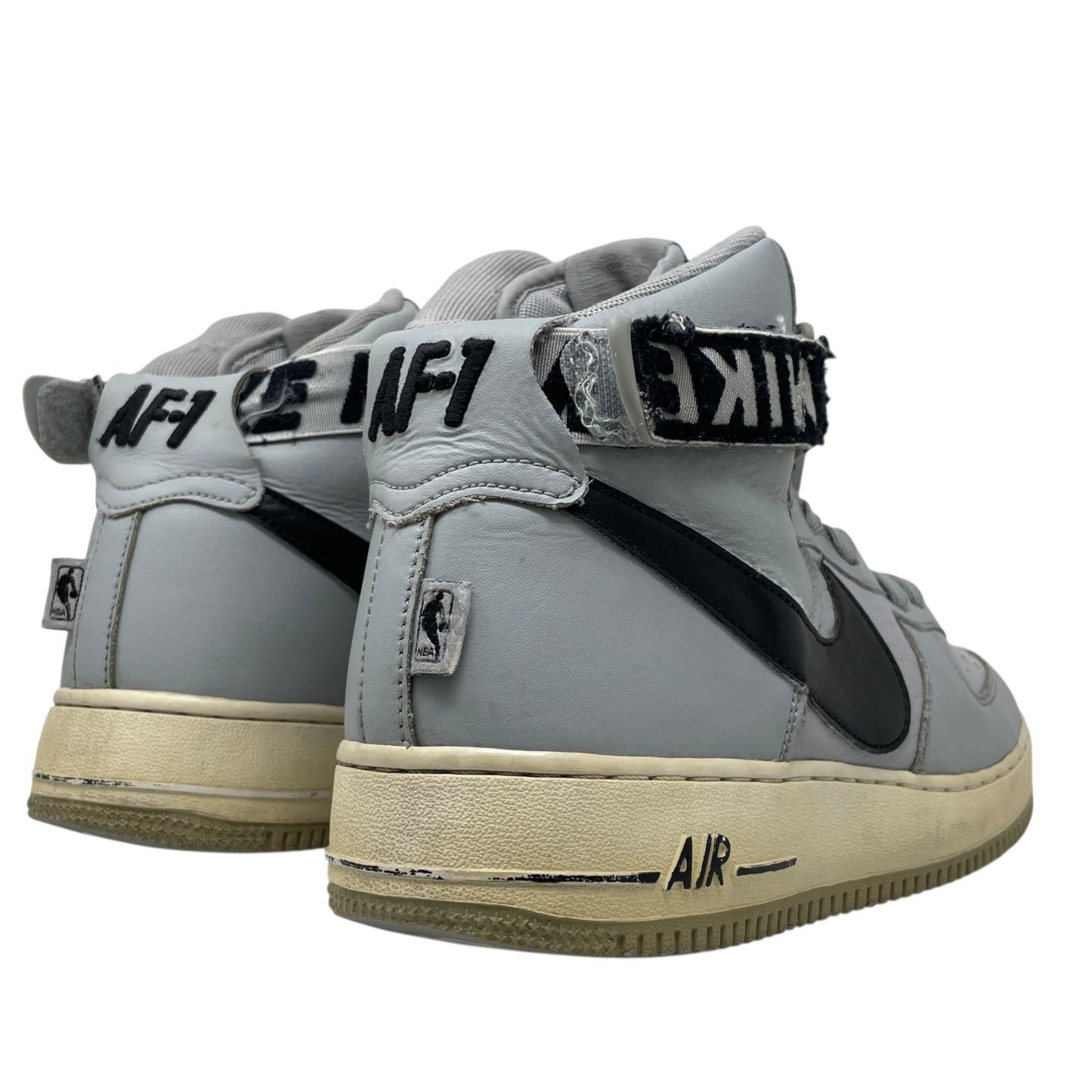 Nike Mens 10 Air Force 1 High Statement Game Sneakers Flight Silver 315121-044