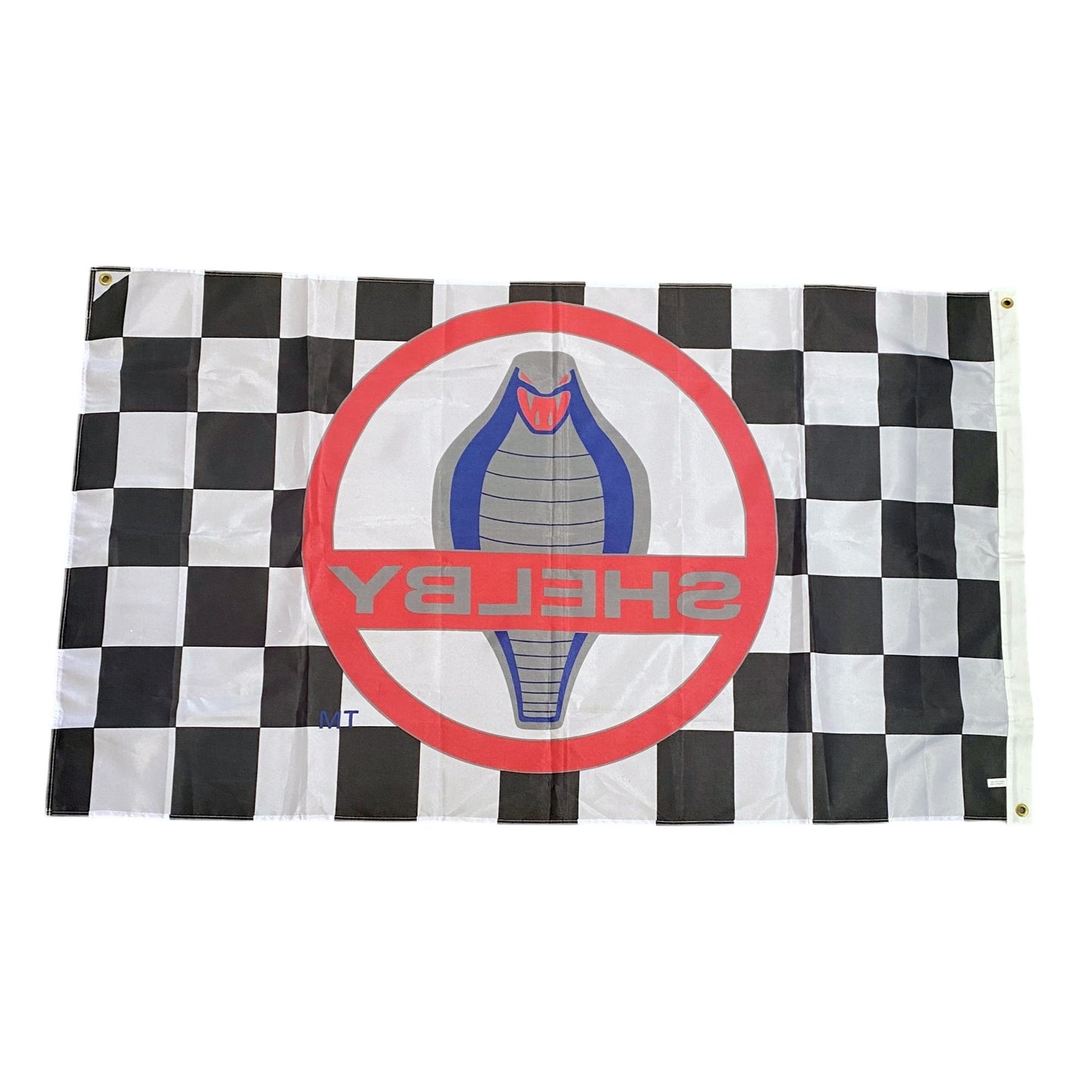 Shelby Cobra Checkered Racing Flag 3 X 5 With Metal Grommets