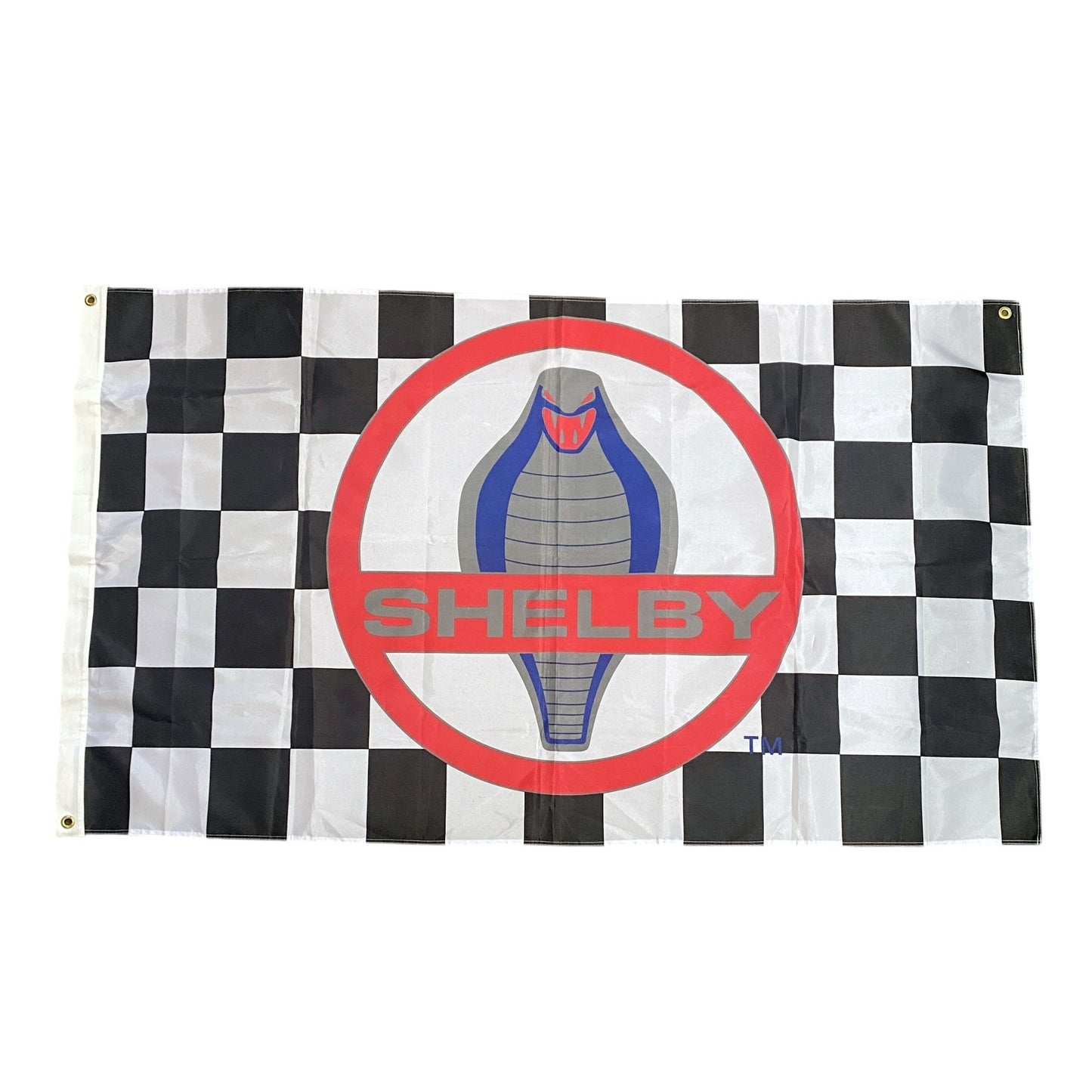 Shelby Cobra Checkered Racing Flag 3 X 5 With Metal Grommets