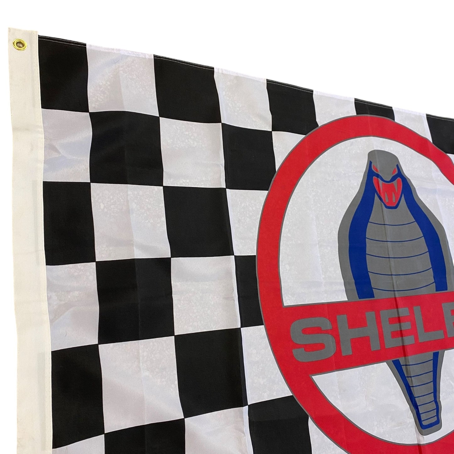 Shelby Cobra Checkered Racing Flag 3 X 5 With Metal Grommets