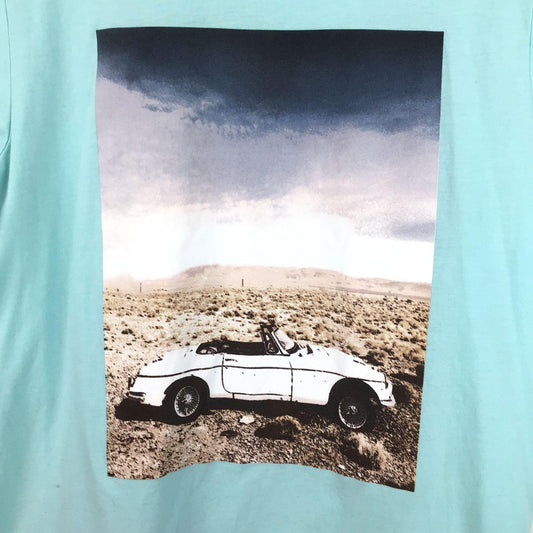 Aeropostale TShirt Desert Car Graphic Blue Short Sleeve Americana Road Trip XL