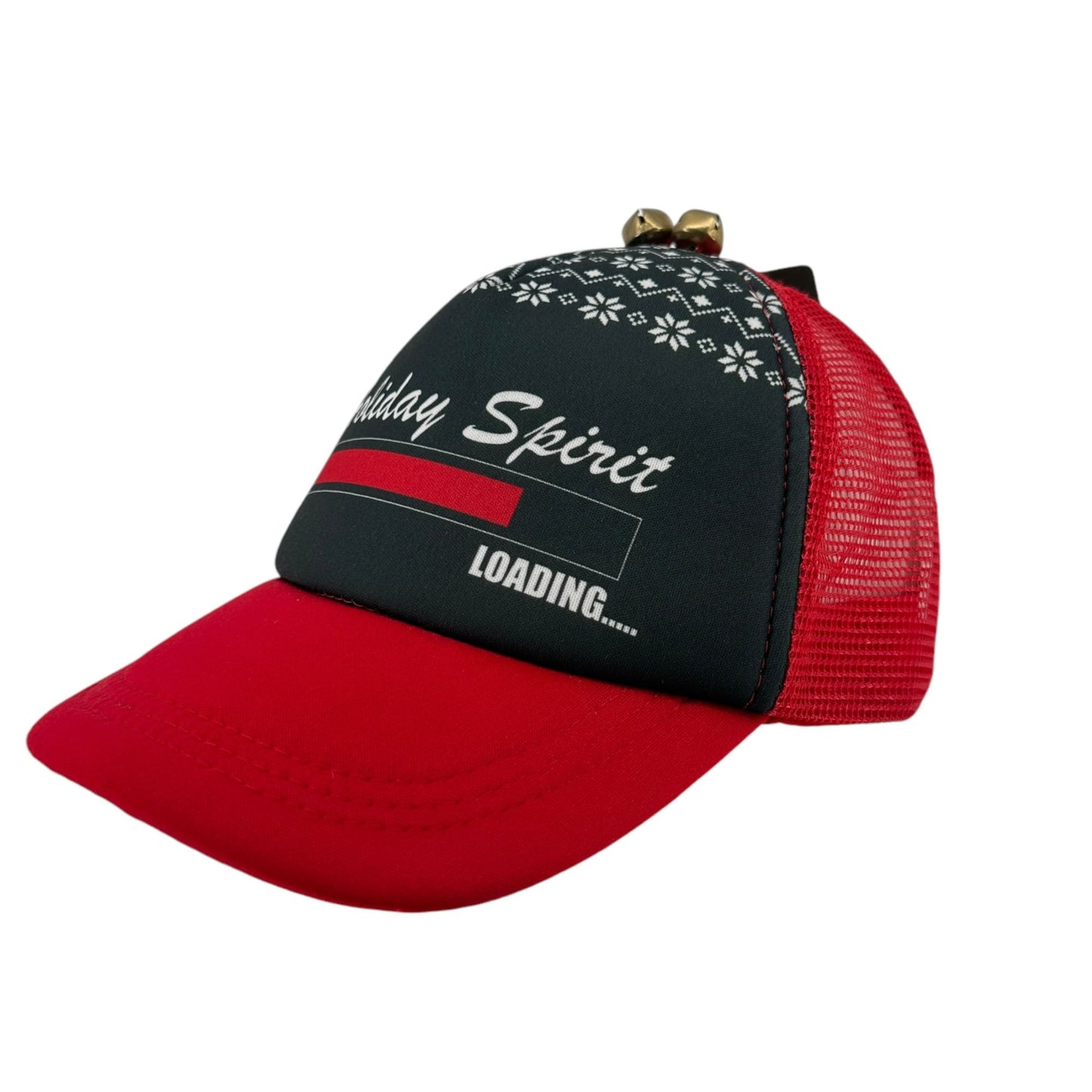 Wembley "Holiday Spirit Loading" Trucker Hat Cap Snapback Christmas Santa Techie