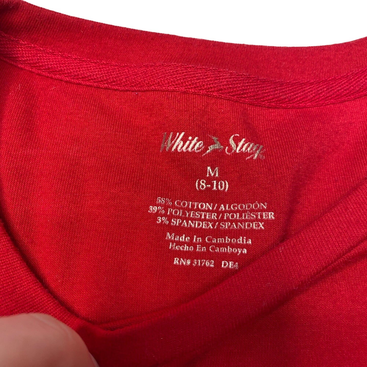 Christmas Novelty Shirt M Red Silver Snowflake Bejeweled Cozy Glam Holidaycore