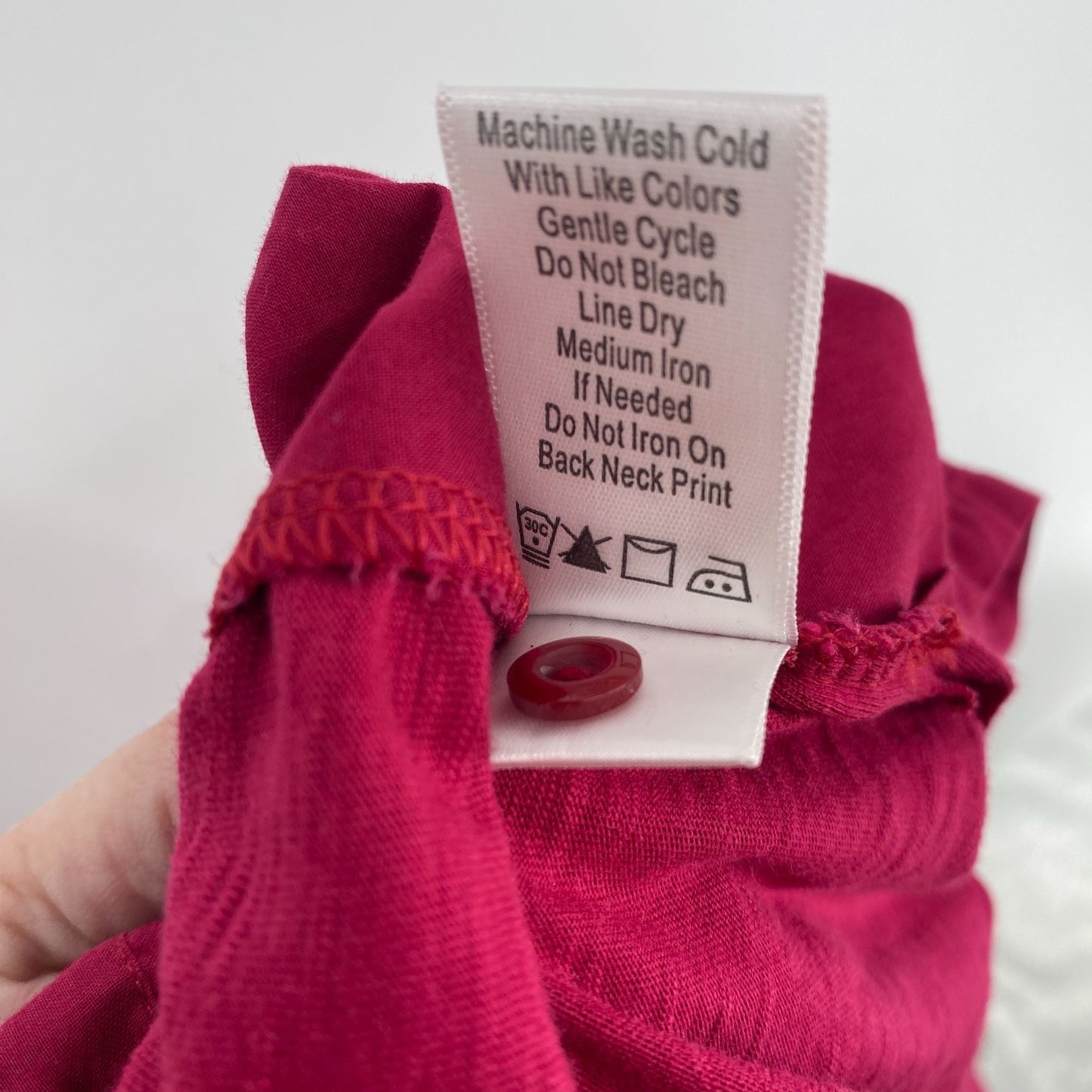 Coldwater Creek Blouse Maroon XS Tunic Pintuck Beaded Roll Tab Split Hem Vneck