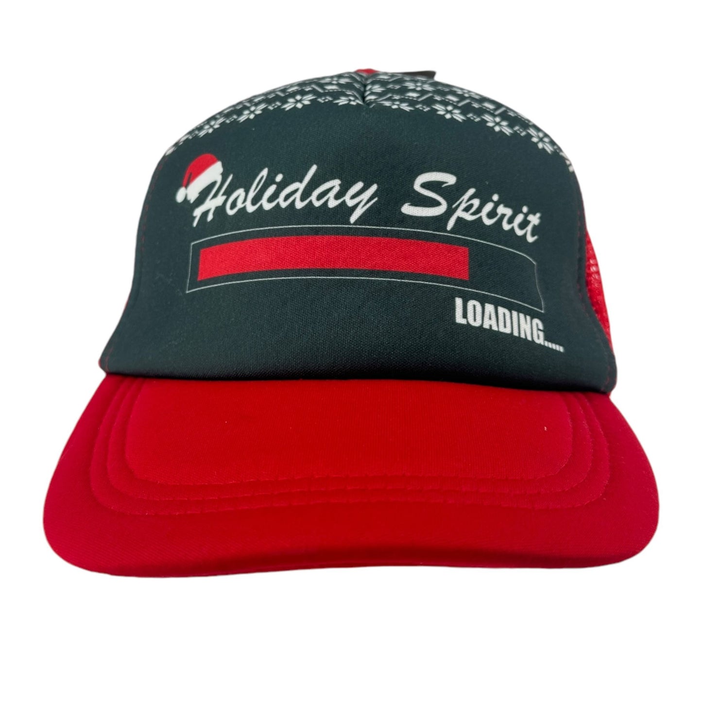 Wembley Holiday Spirit Loading Baseball Cap Snapback Hat Christmas Santa Red