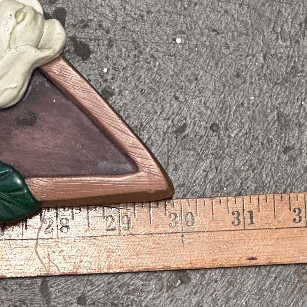 Vintage Ornate Magnolia 3-D Resin Window Door Topper Plaque Pediment