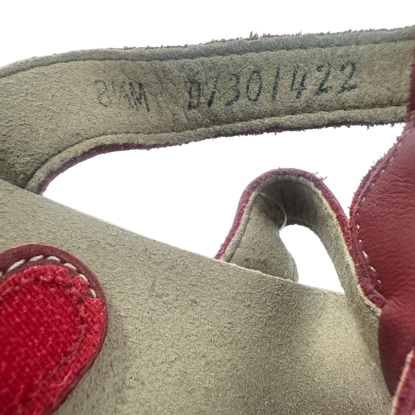 SAS Naples Slide Sandal Red Leather 8.5 M Tripad Comfort Strap Vacation Resort