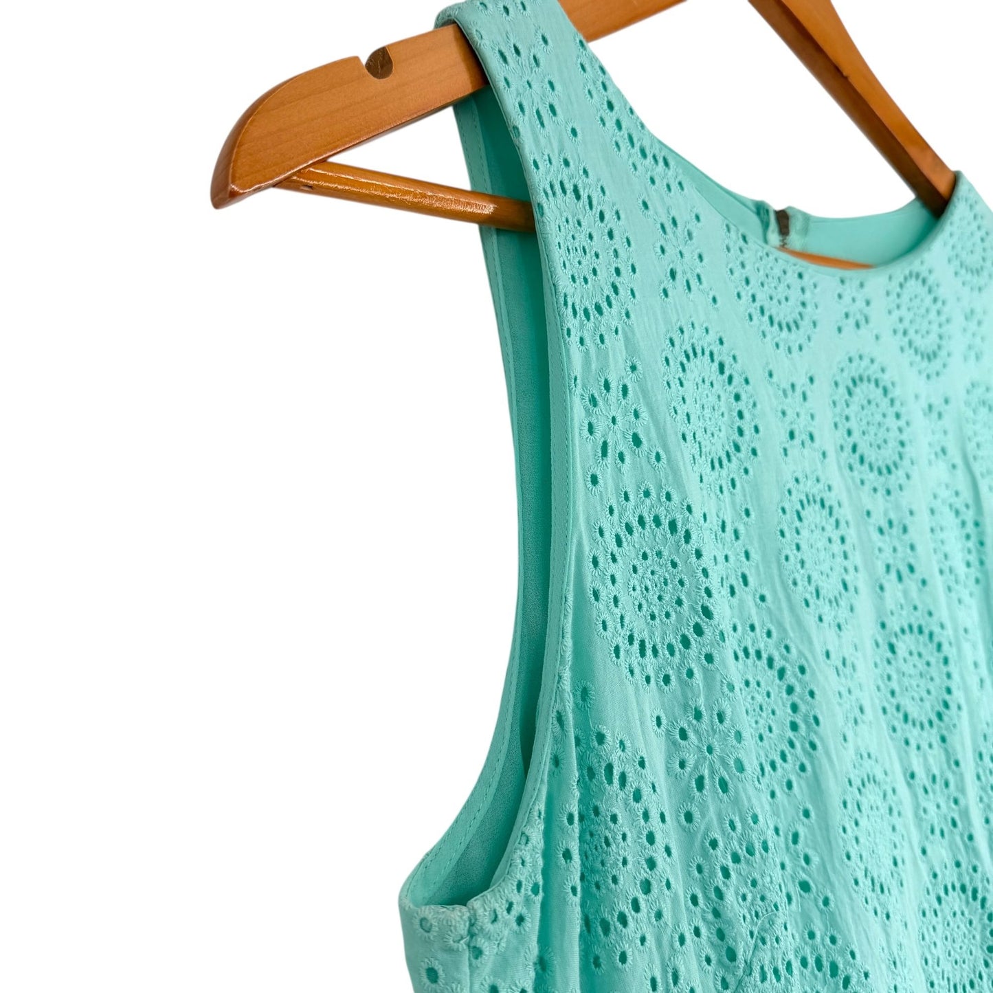 Ann Taylor LOFT Sleeveless Dress Drop Waist 10 Feminine Soft Girl Office Wear