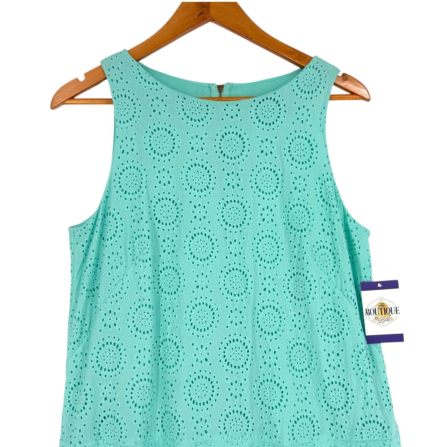 Ann Taylor LOFT Sleeveless Dress Drop Waist 10 Feminine Soft Girl Office Wear